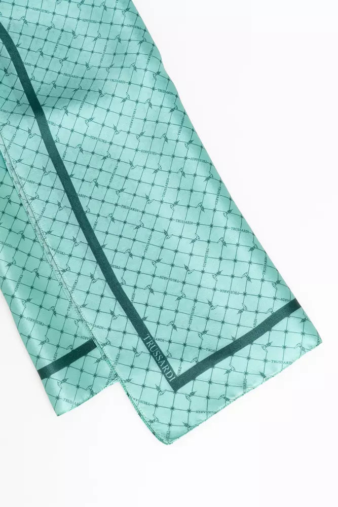 Trussardi Light Blue Silk Women Women's Scarf