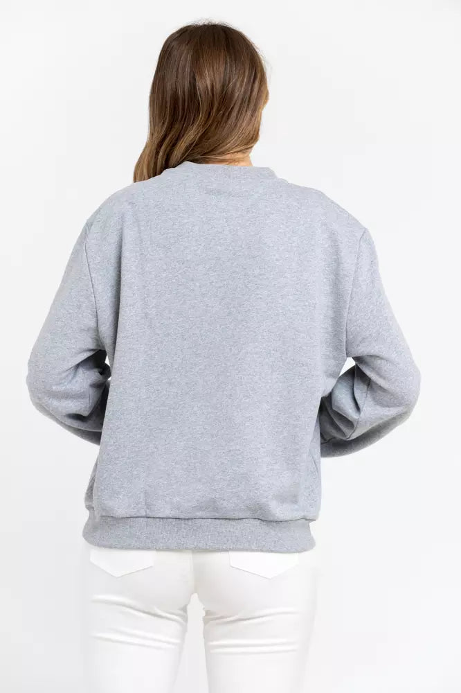 Trussardi Gray Cotton Women Women's Sweatshirt