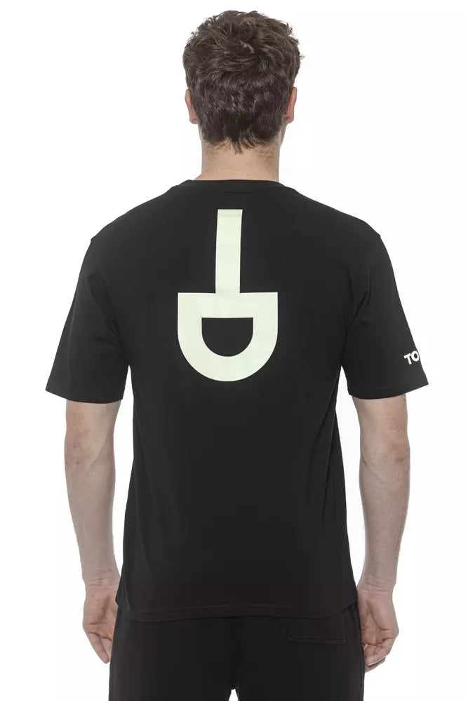 Tond Black Cotton Men's Men's T-Shirt
