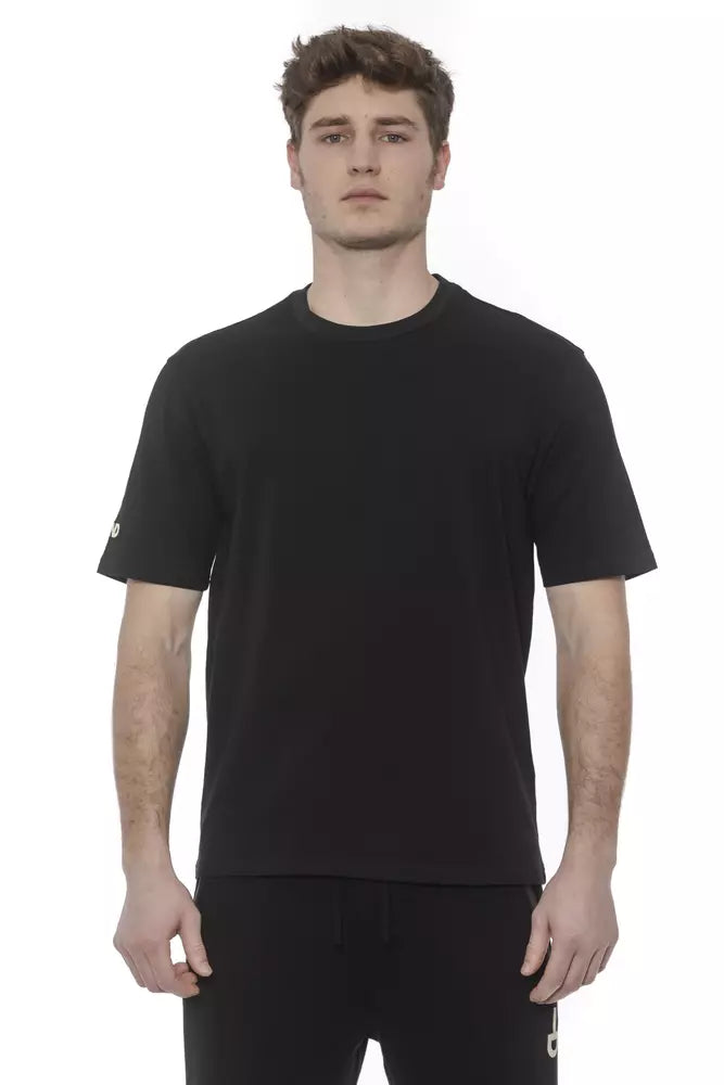 Tond Black Cotton Men's Men's T-Shirt