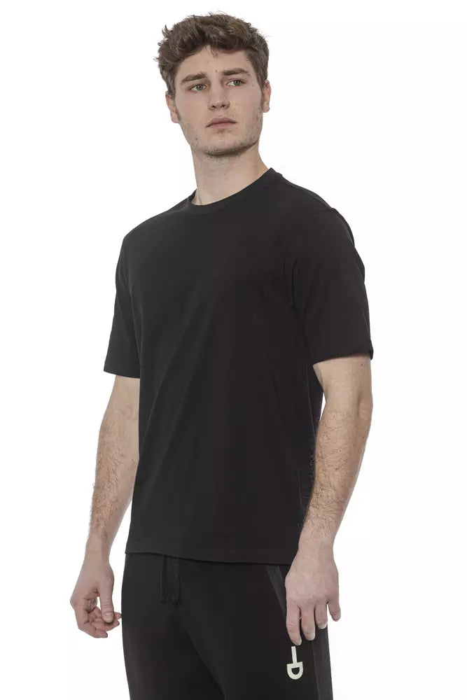 Tond Black Cotton Men's Men's T-Shirt