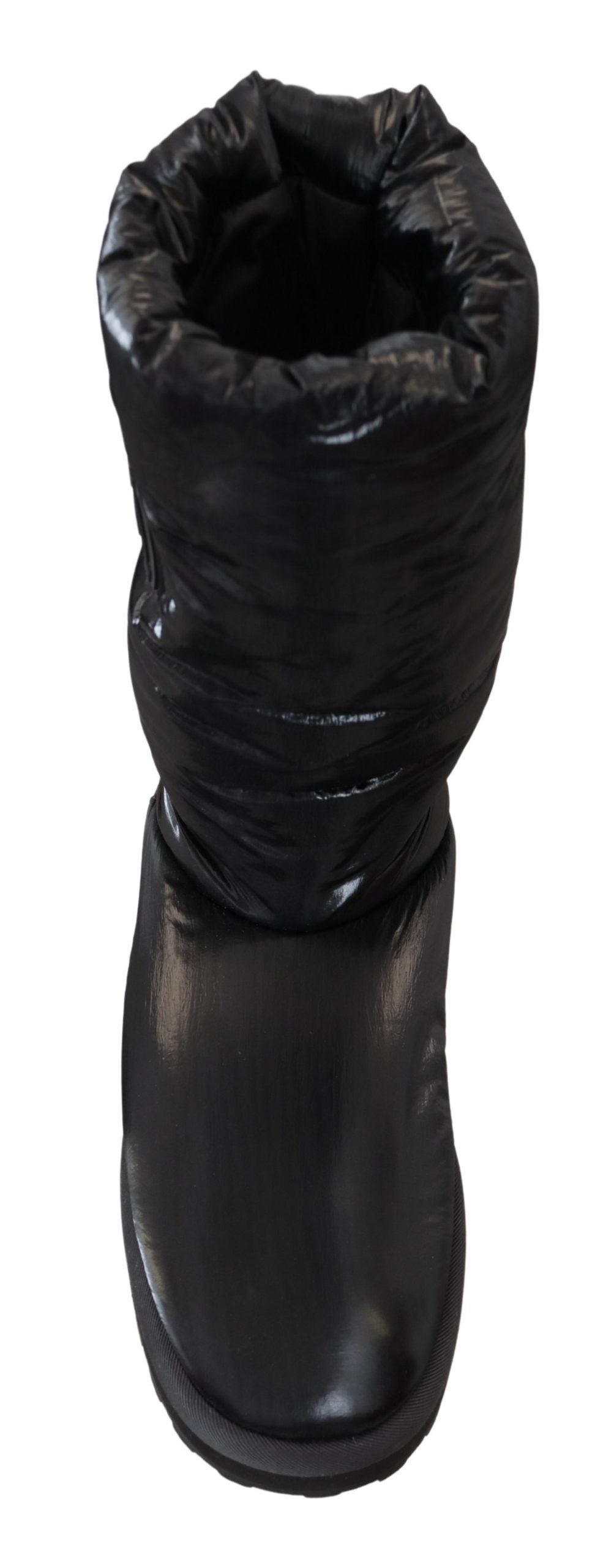 Dolce & Gabbana Black Boots Padded Mid Calf Winter Men's Shoes
