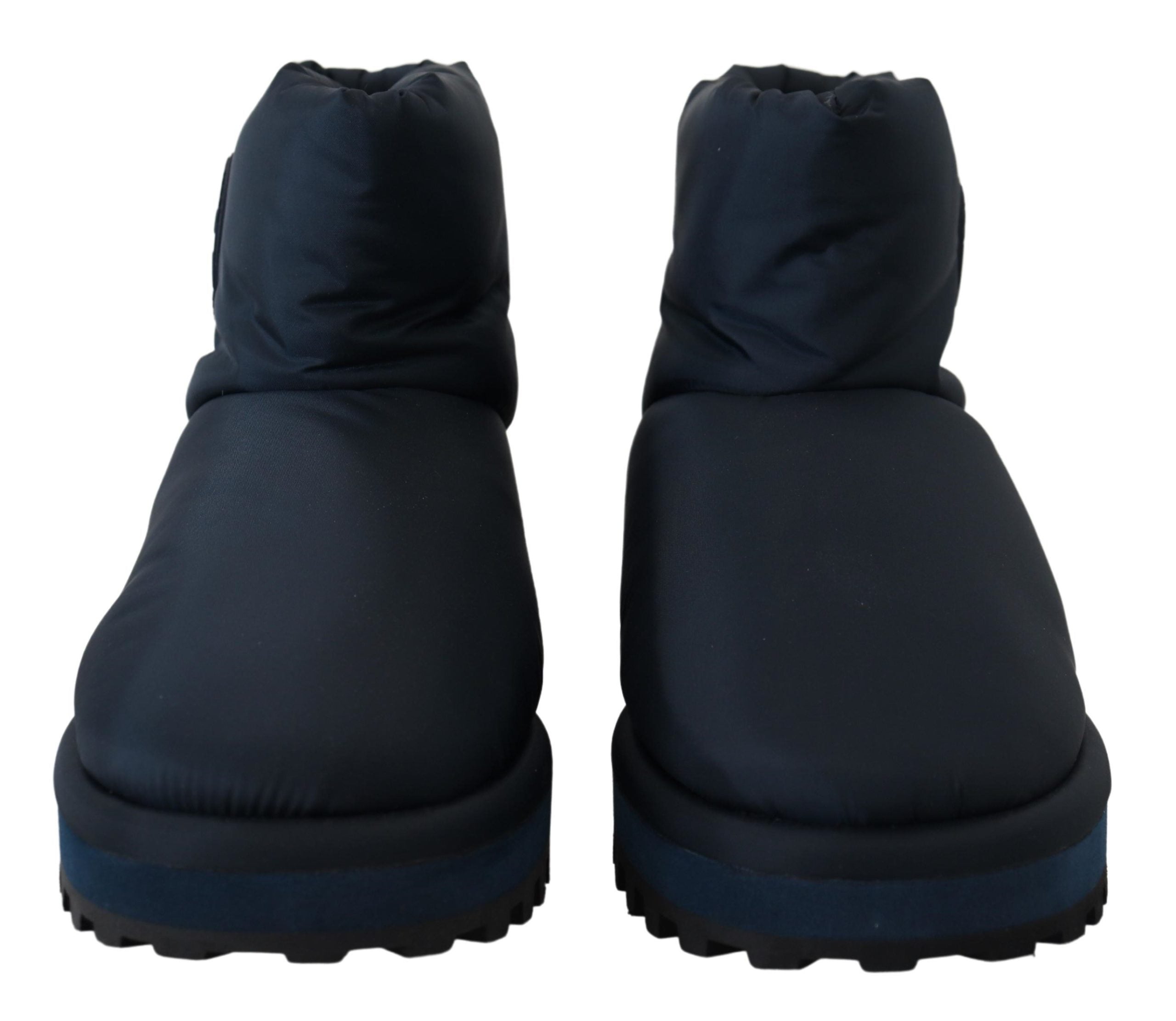 Dolce & Gabbana Elegant Ankle Height Blue Boots for Sophisticated Men's Style
