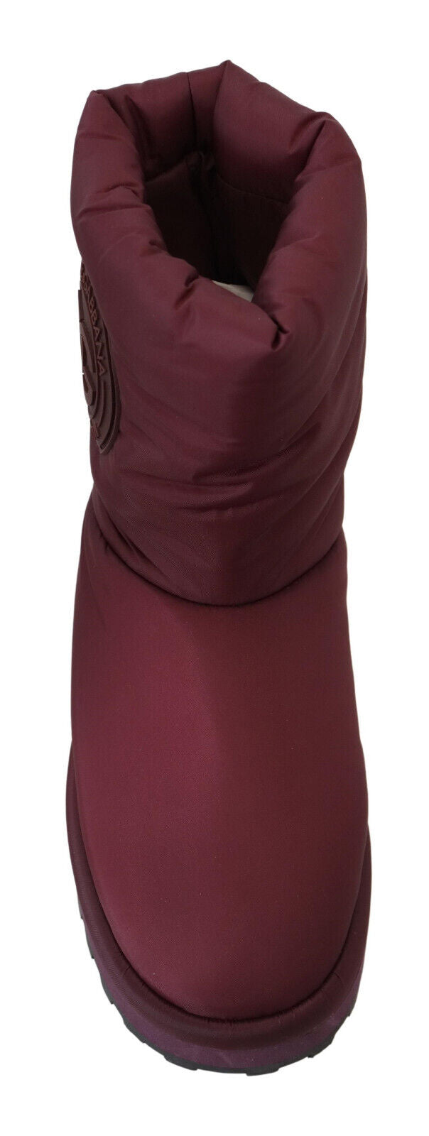 Dolce & Gabbana Bordeaux Nylon Boots Padded Mid Men's Shoes