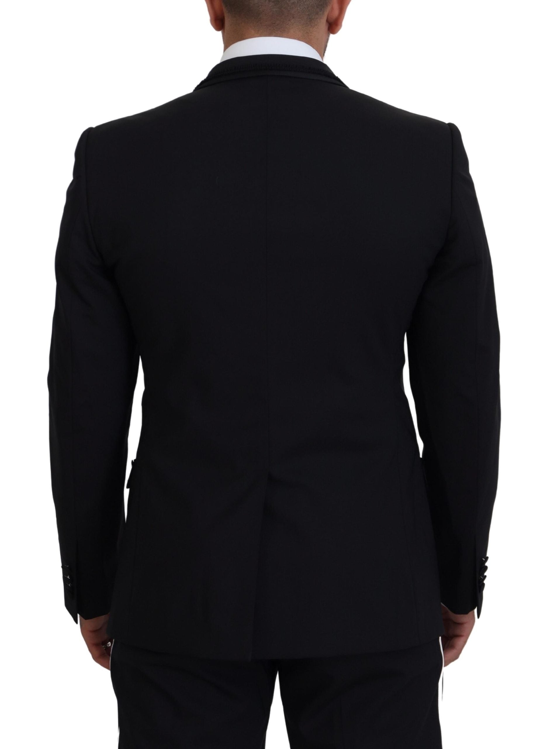 Dolce & Gabbana Black MARTINI Slim Fit Jacket Men's Blazer