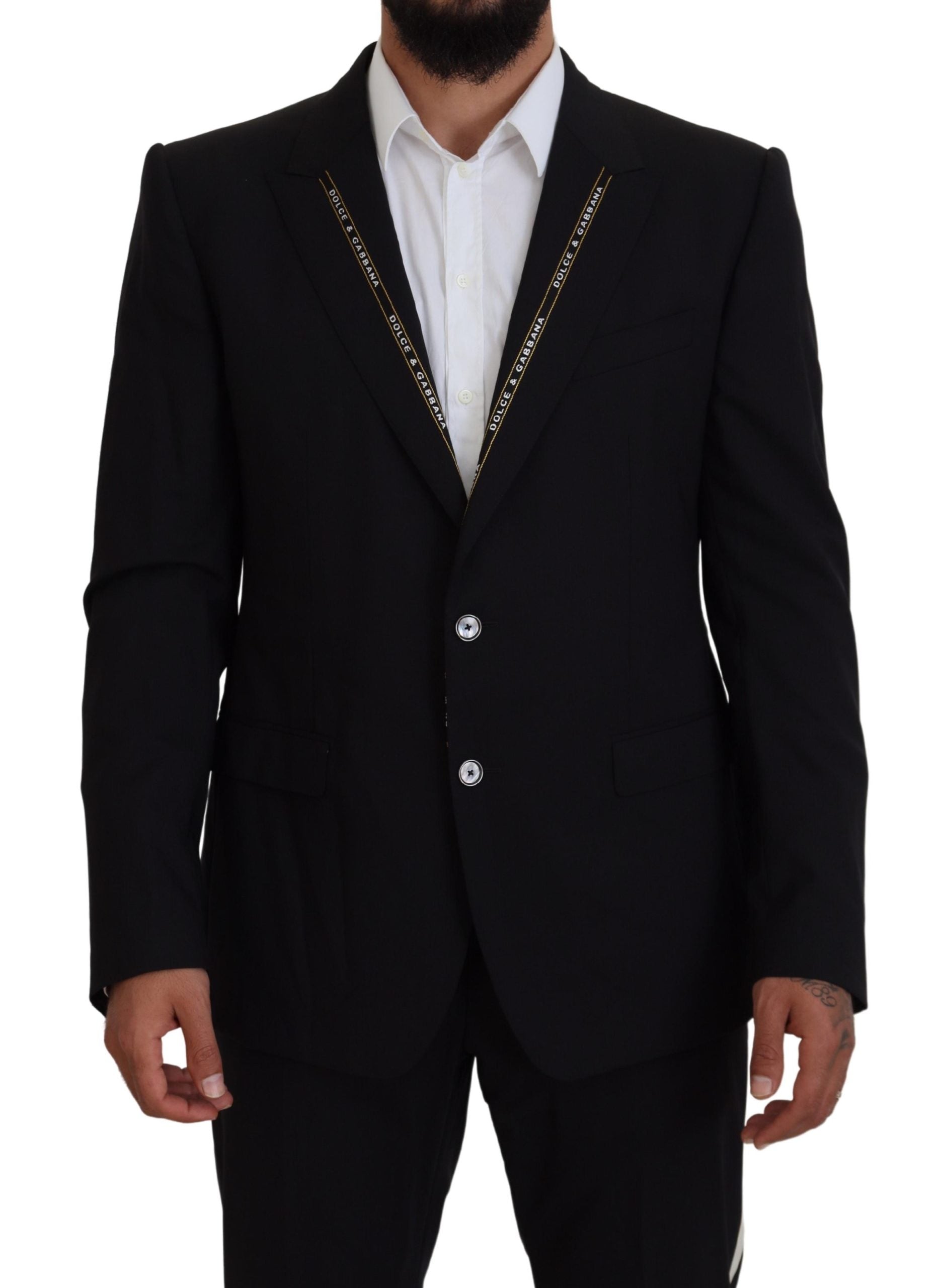 Dolce & Gabbana Sicilian Style Black Single Breasted Men's Blazer