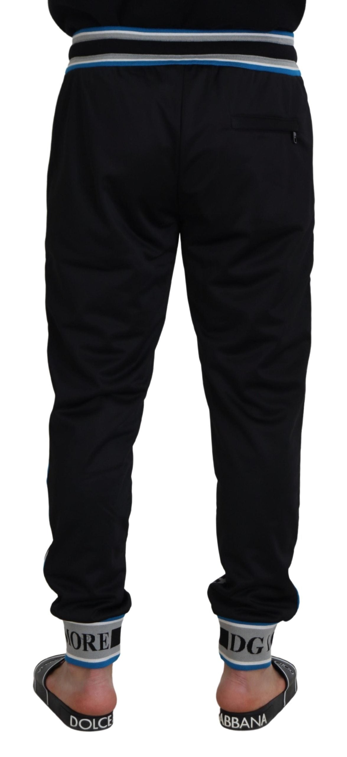 Dolce & Gabbana Multicolor DG King Leopard Print Jogger Men's Pants