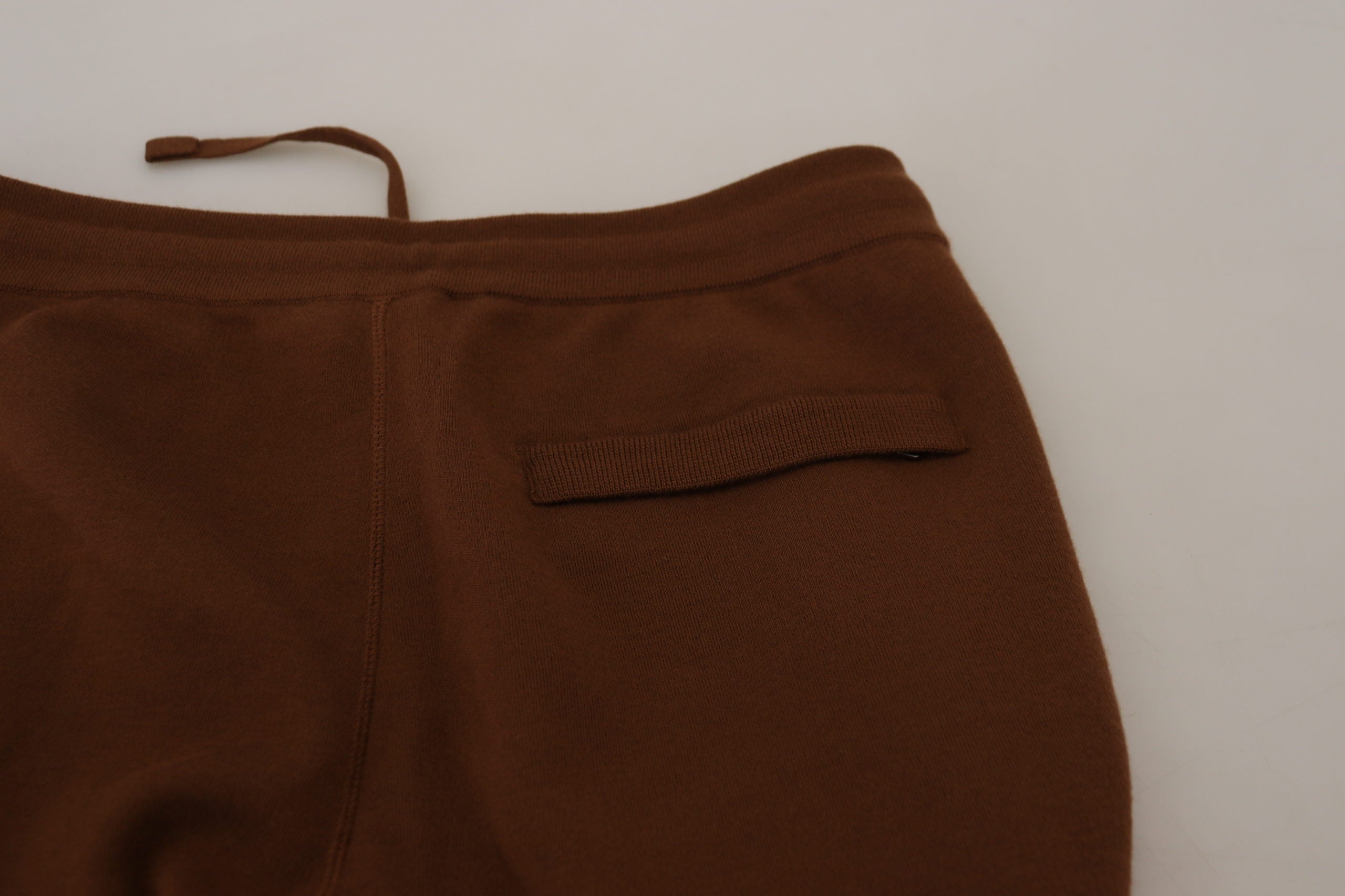 Dolce & Gabbana Elegant Brown Cashmere Jogger Men's Pants