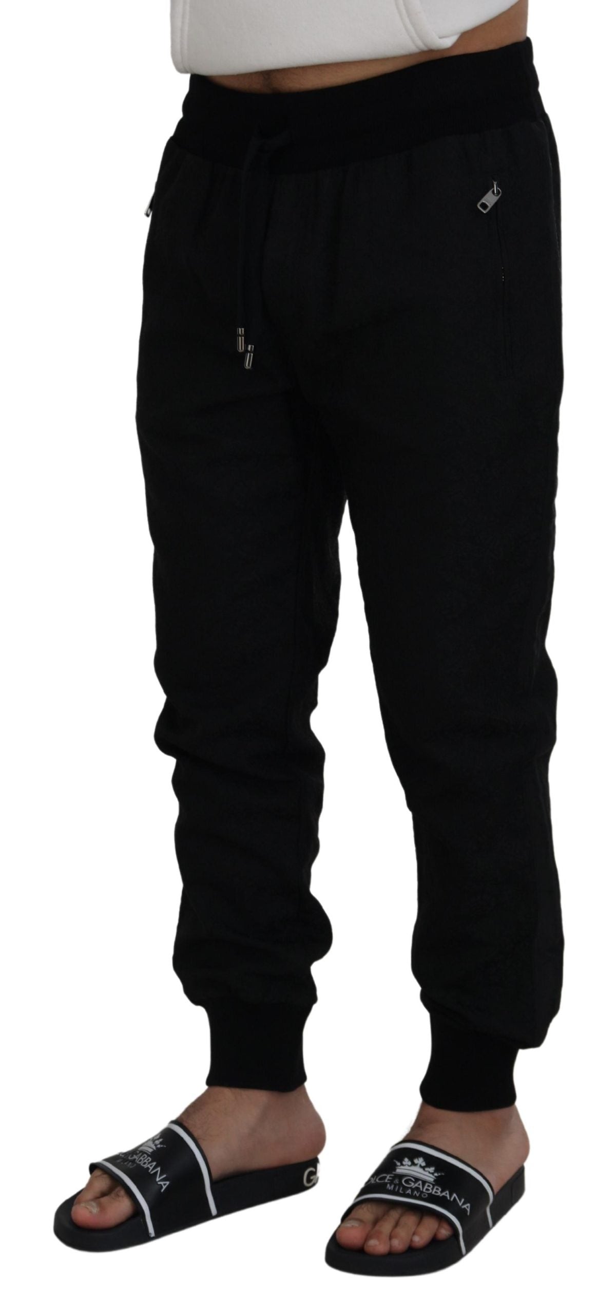 Dolce & Gabbana Black Men Casual Jogger Men's Pants