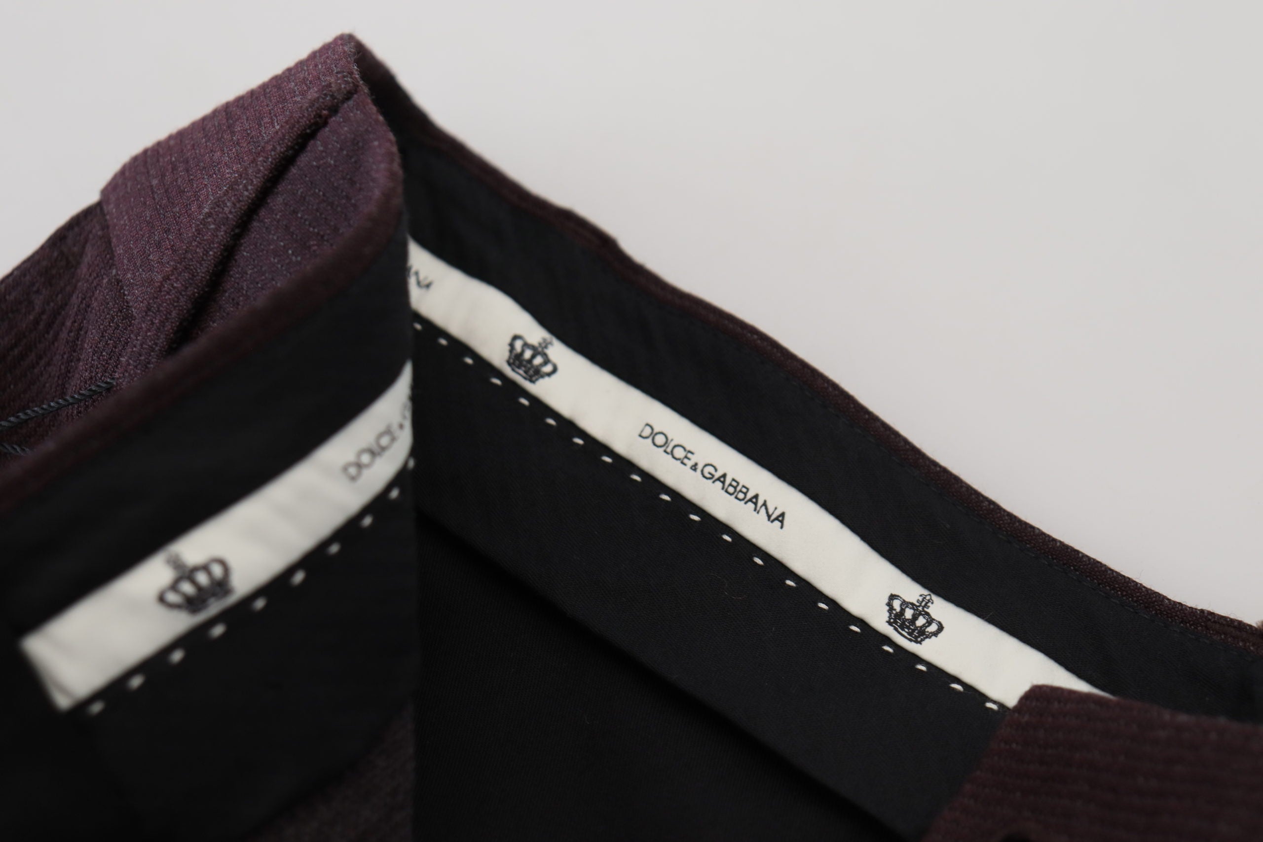Dolce & Gabbana Elegant Brown Cotton Blend Men's Trousers