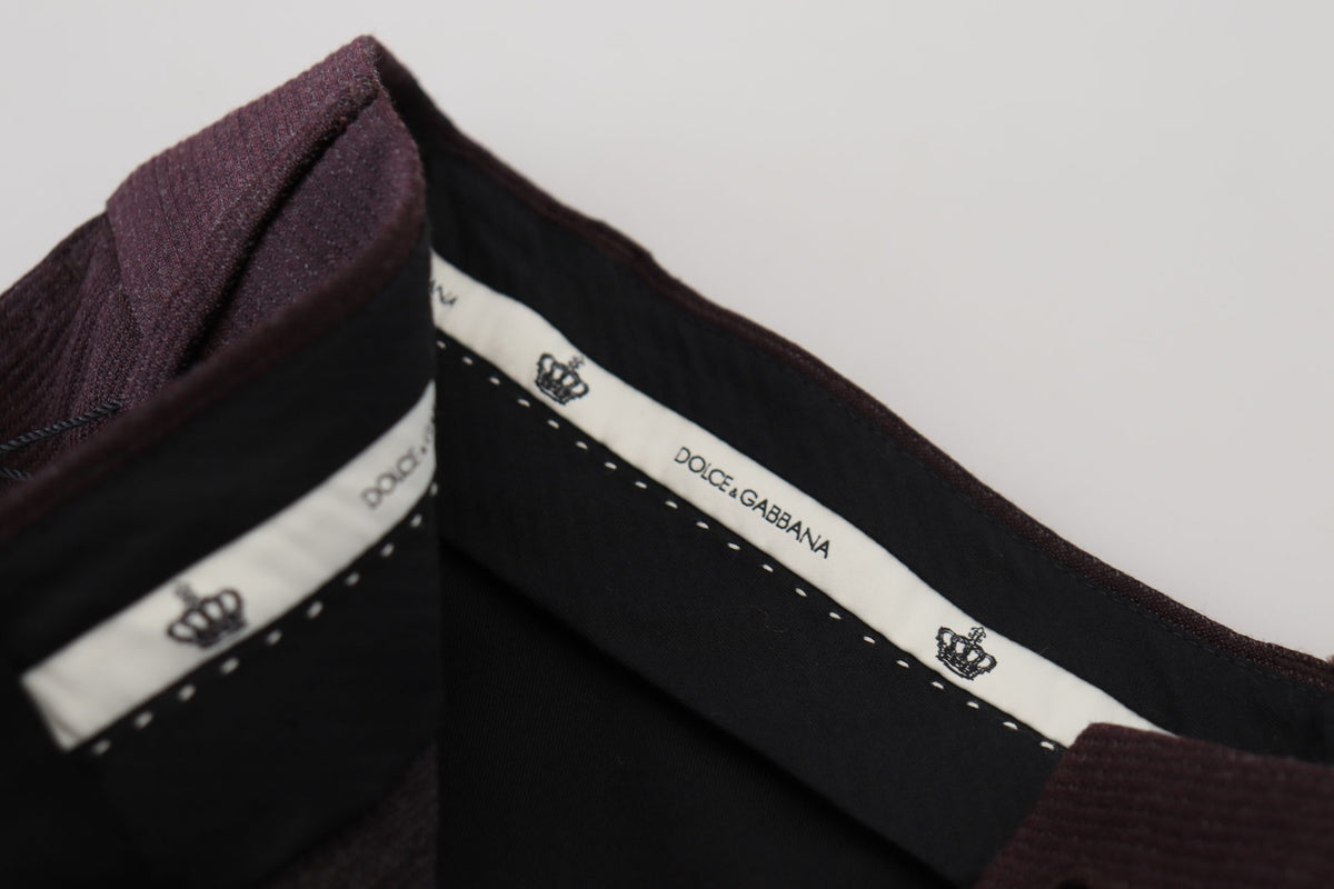 Dolce & Gabbana Brown Cotton Chino Men Men's Pants
