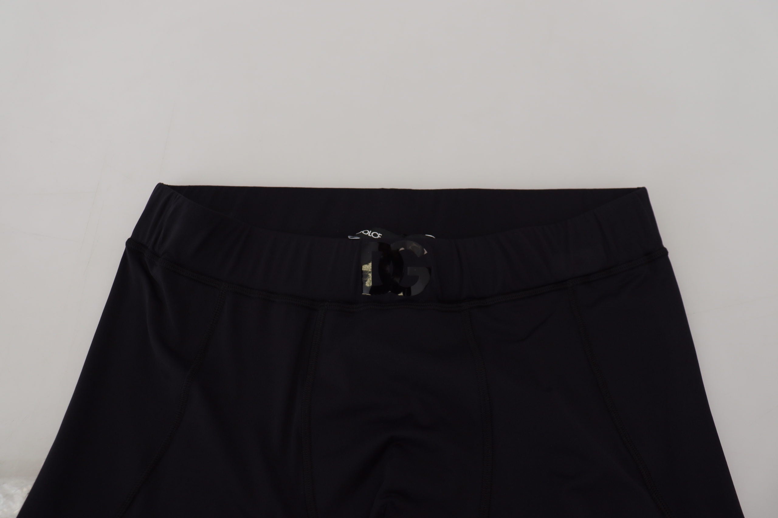 Dolce & Gabbana Black Nylon Slim Fit Stretch Men's Pants