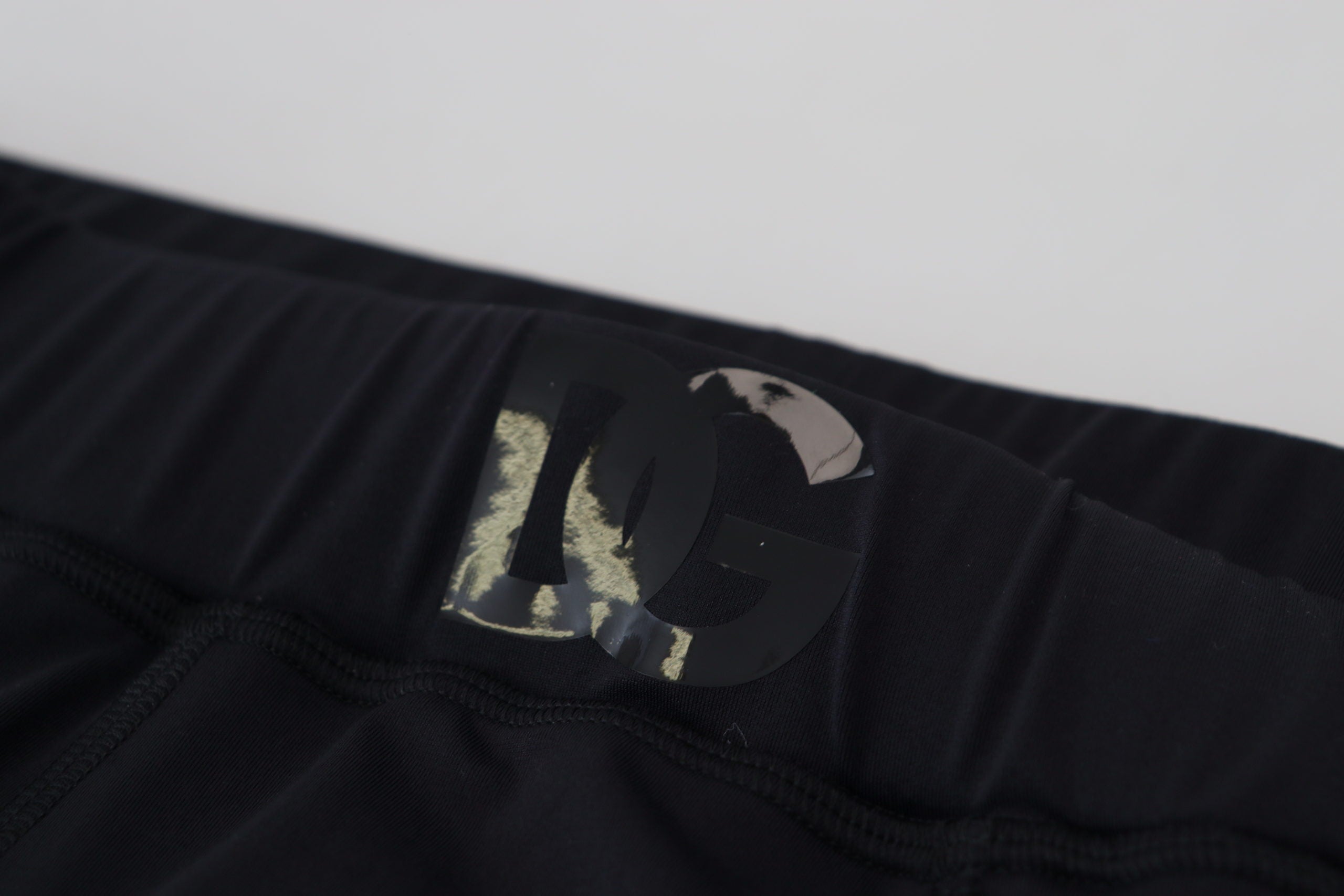 Dolce & Gabbana Black Nylon Slim Fit Stretch Men's Pants