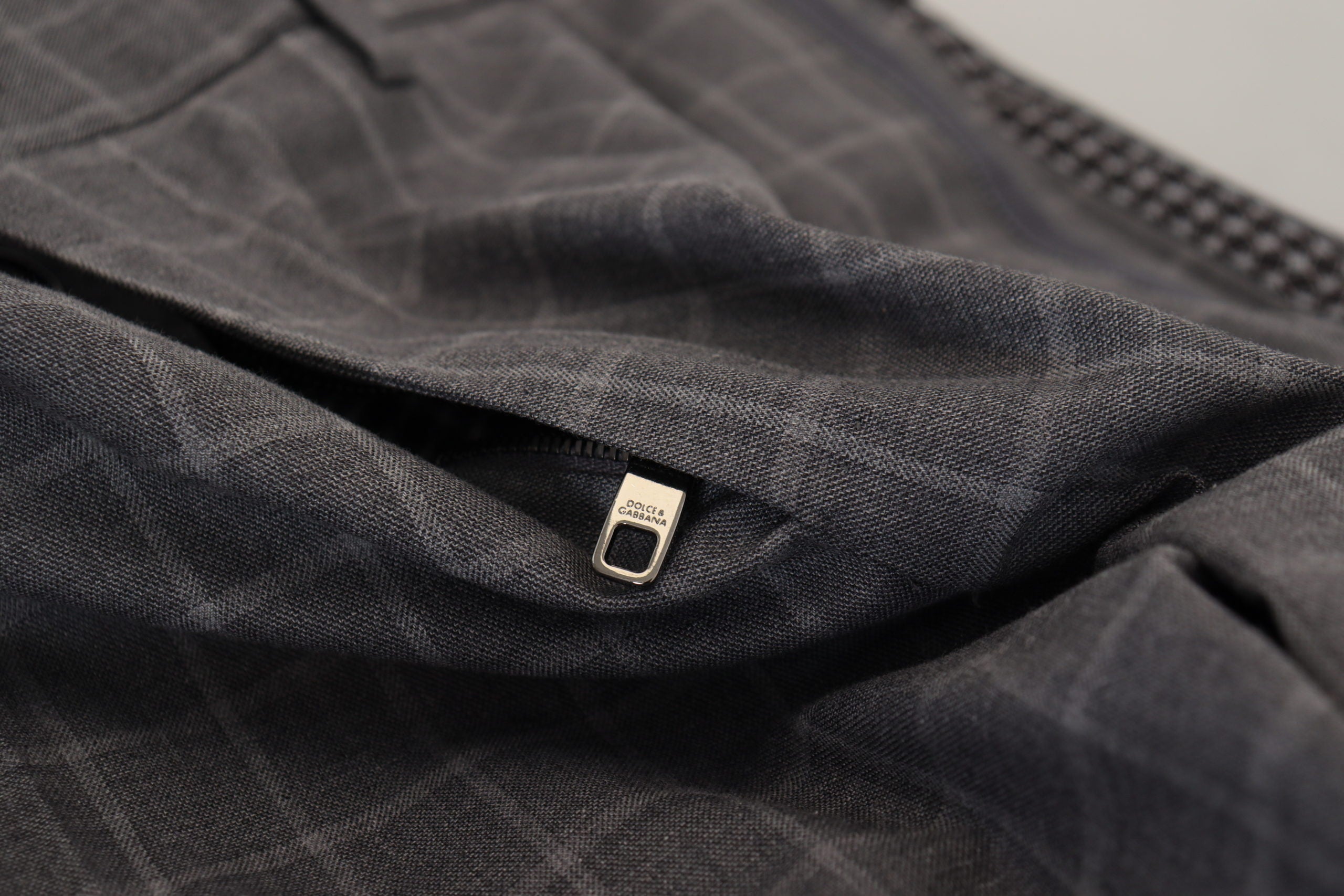 Dolce & Gabbana Elegant Checkered Cotton Pants for Men's Men