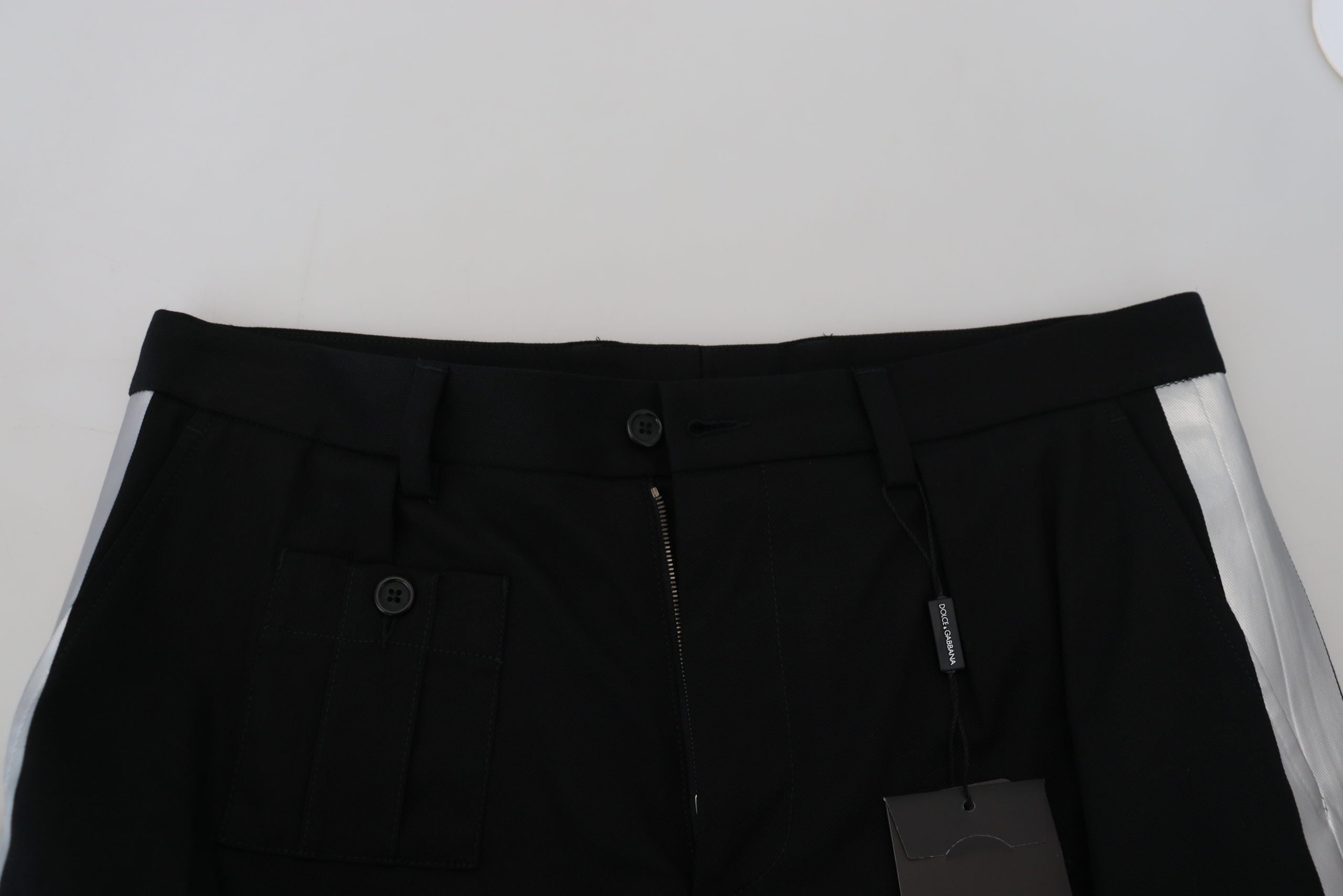 Dolce & Gabbana Black Bermuda Cargo Casual Men's Shorts