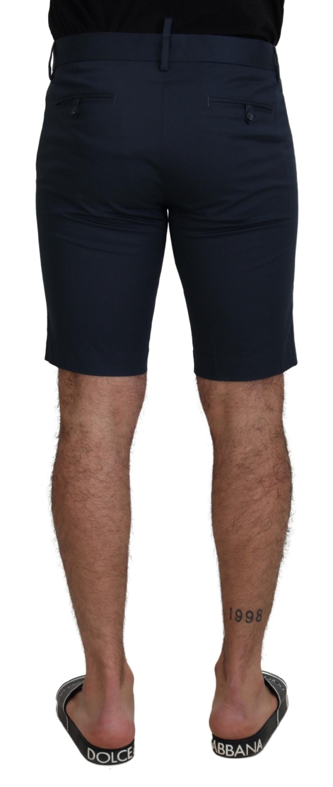 Dolce & Gabbana Elegant Blue Cotton Blend Men's Shorts