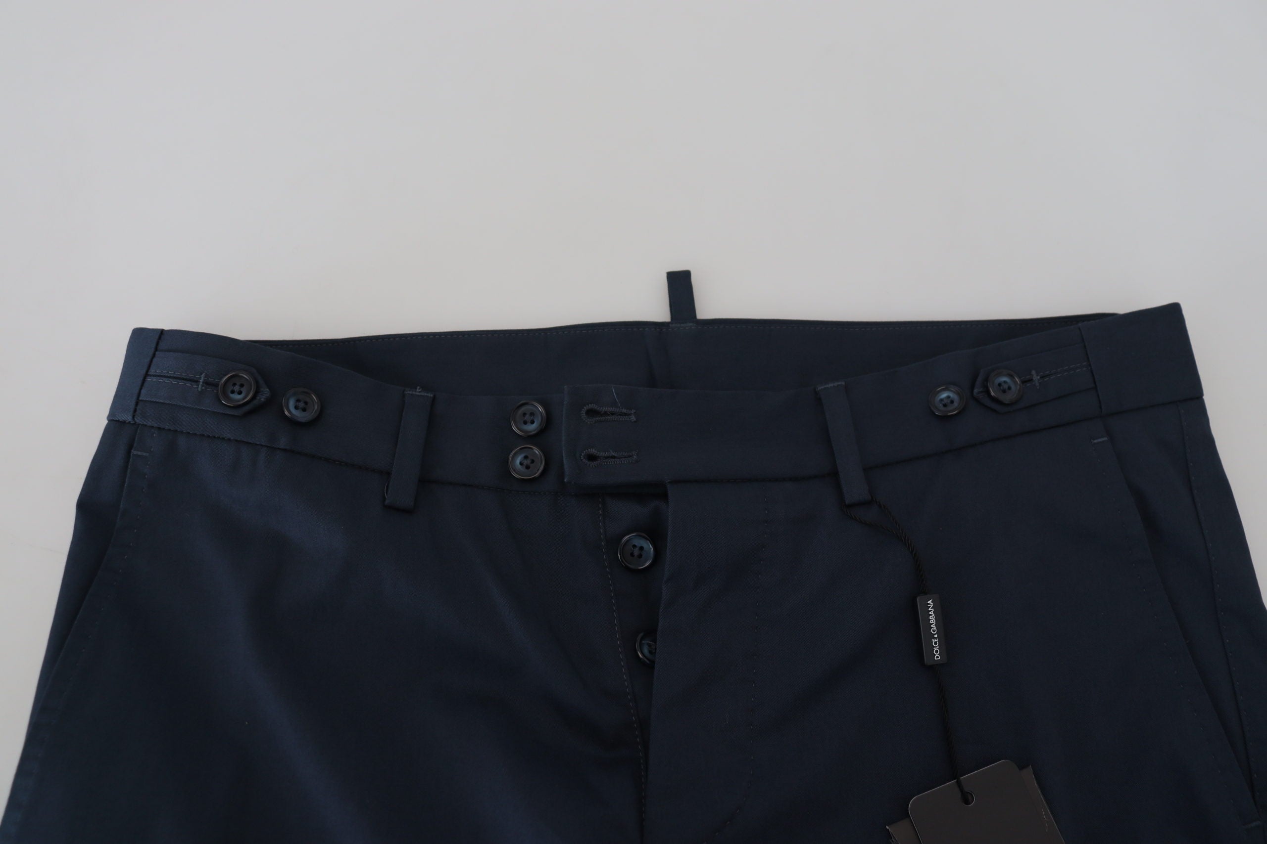 Dolce & Gabbana Elegant Blue Cotton Blend Men's Shorts