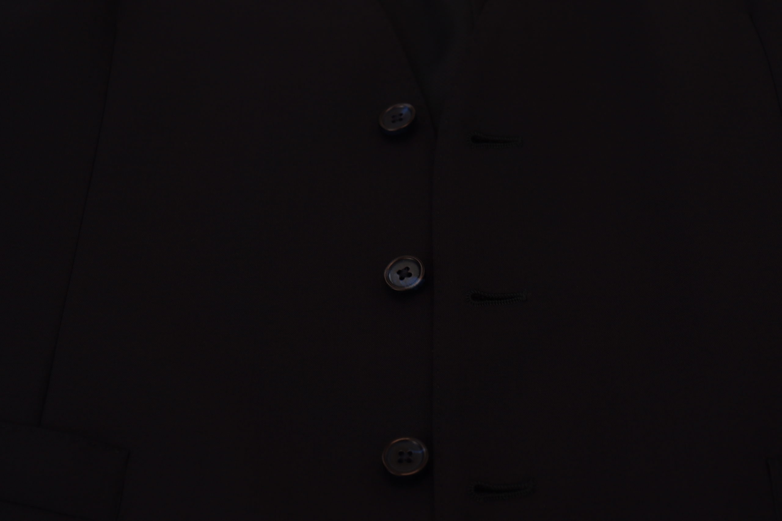 Dolce & Gabbana Dark Blue Wool Stretch Waistcoat Formal Men's Vest
