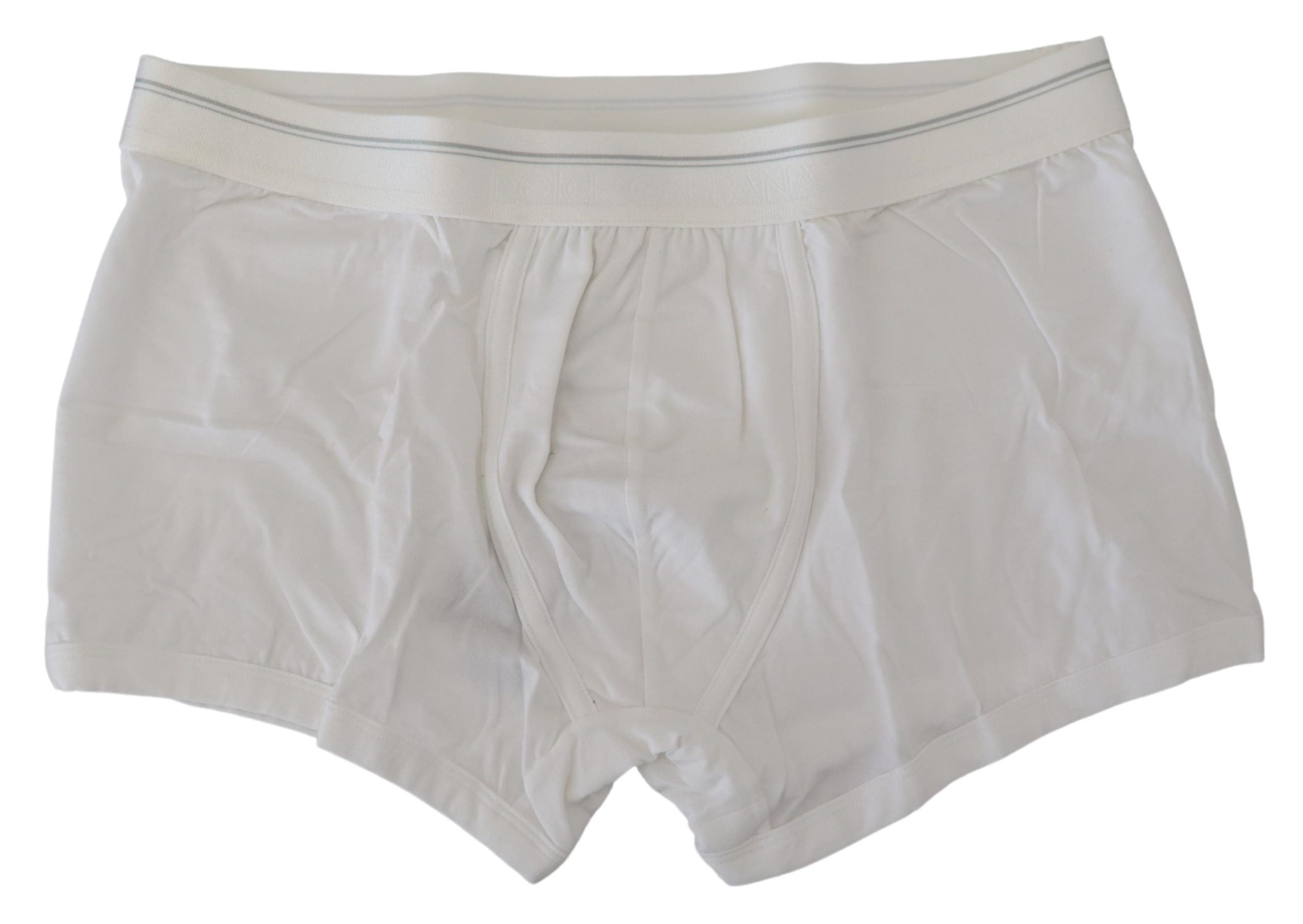 Dolce & Gabbana Elegant White Cotton Blend Boxer Men's Shorts