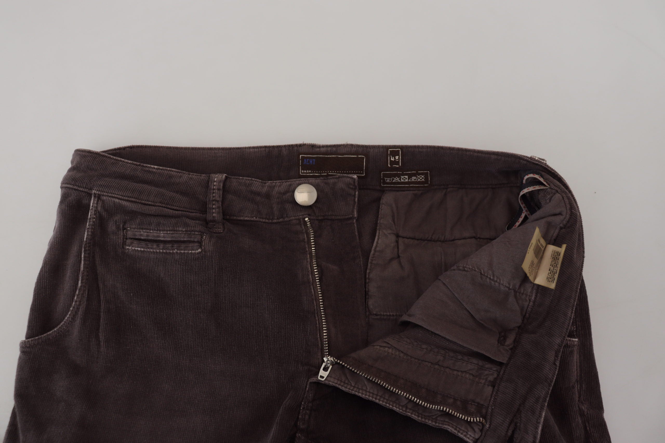 Acht Elegant Corduroy Brown Men's Pants
