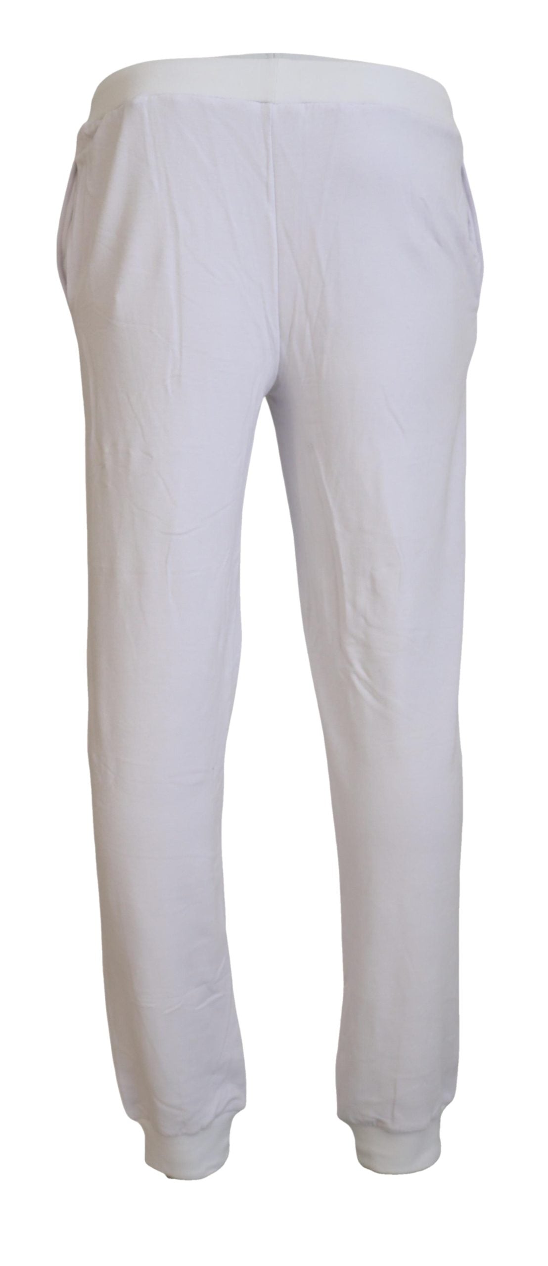 John Galliano White Cotton Logo Mens Jogger Men's Pants