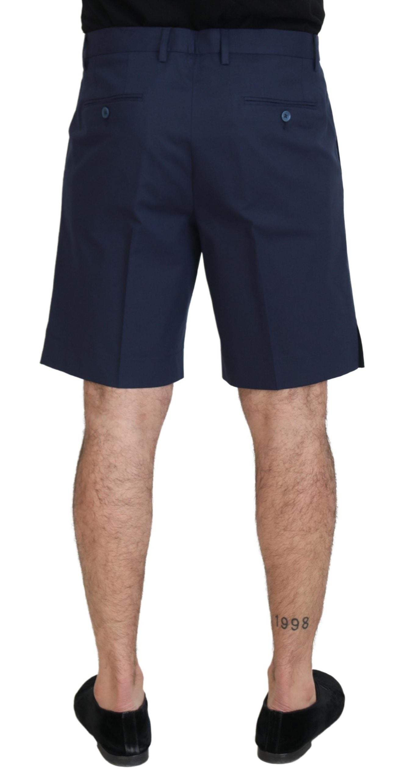 Dolce & Gabbana Blue Chinos Cotton Stretch Casual Men's Shorts