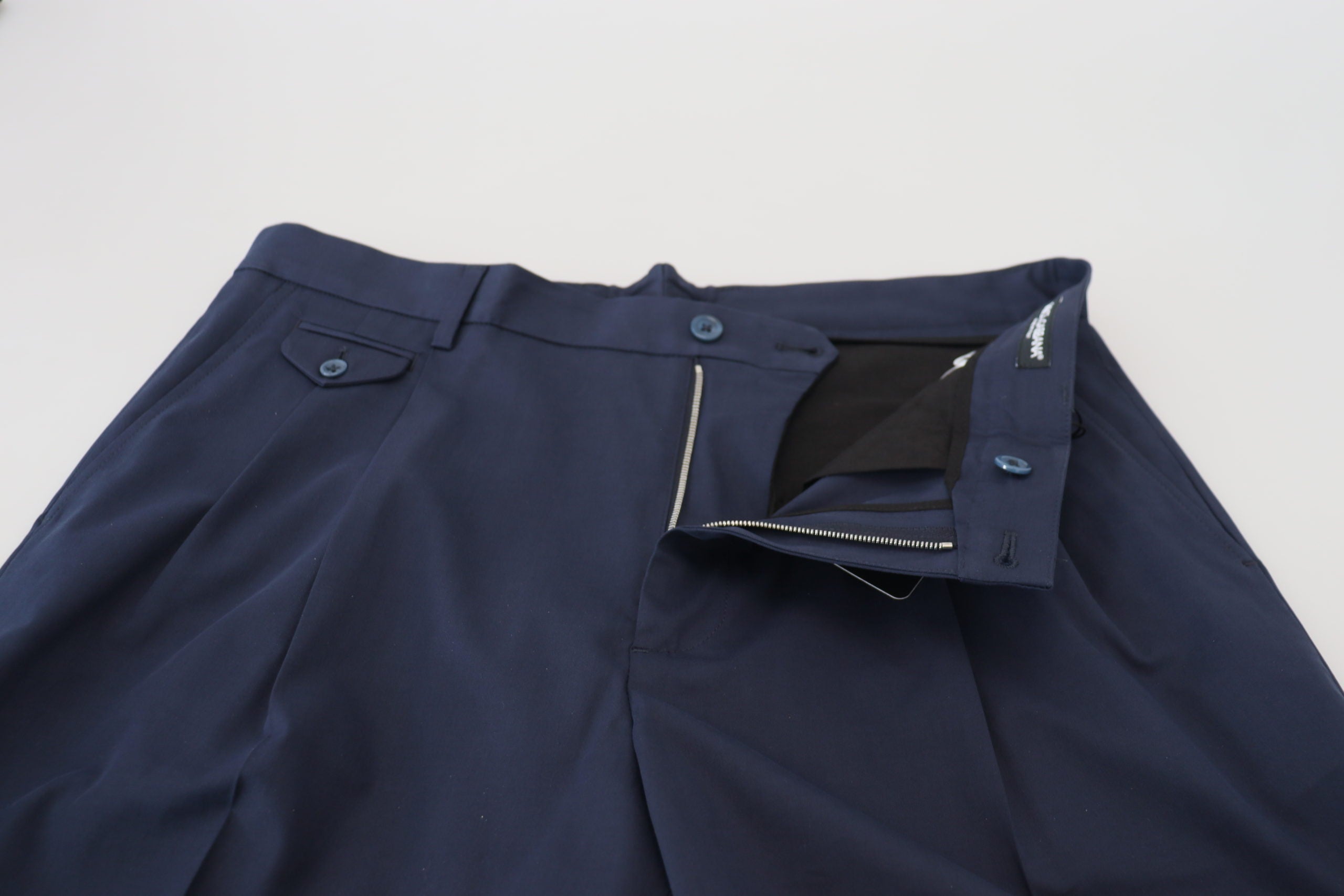 Dolce & Gabbana Blue Chinos Cotton Stretch Casual Men's Shorts