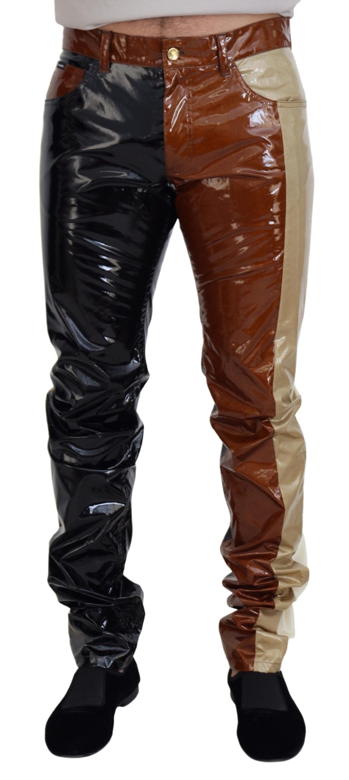 Dolce & Gabbana Elegant Shining Denim Silk Blend Men's Jeans