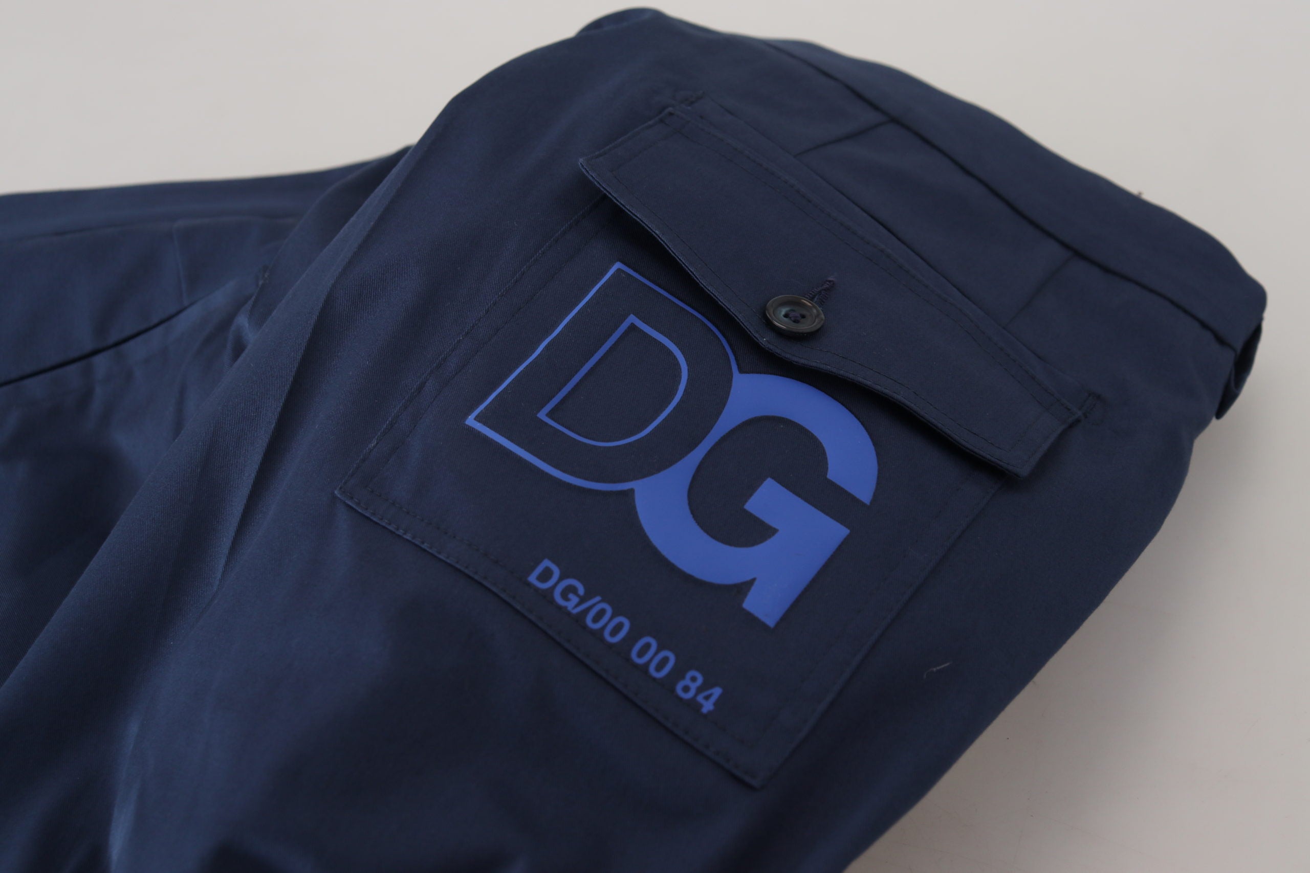 Dolce & Gabbana Blue Cotton Men Cropped Men's Pants