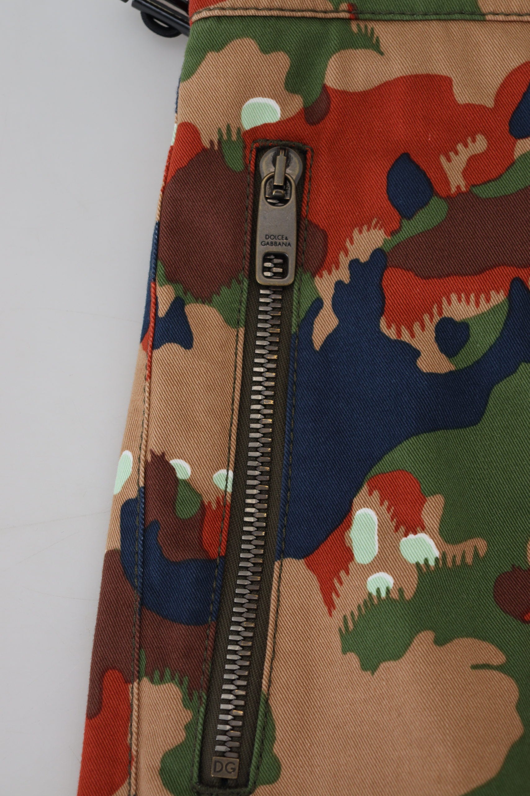 Dolce & Gabbana Italian Designer Multicolor Cargo Men's Shorts