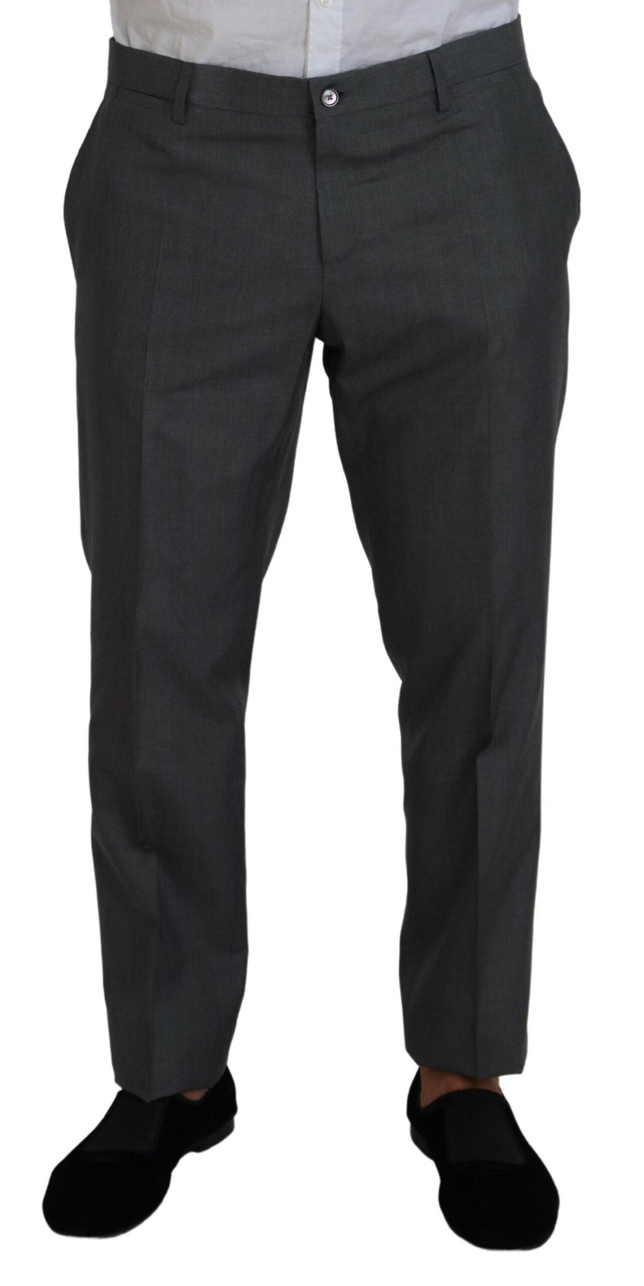 Dolce & Gabbana Sleek Silver Martini Slim Fit Three-Piece Men's Suit