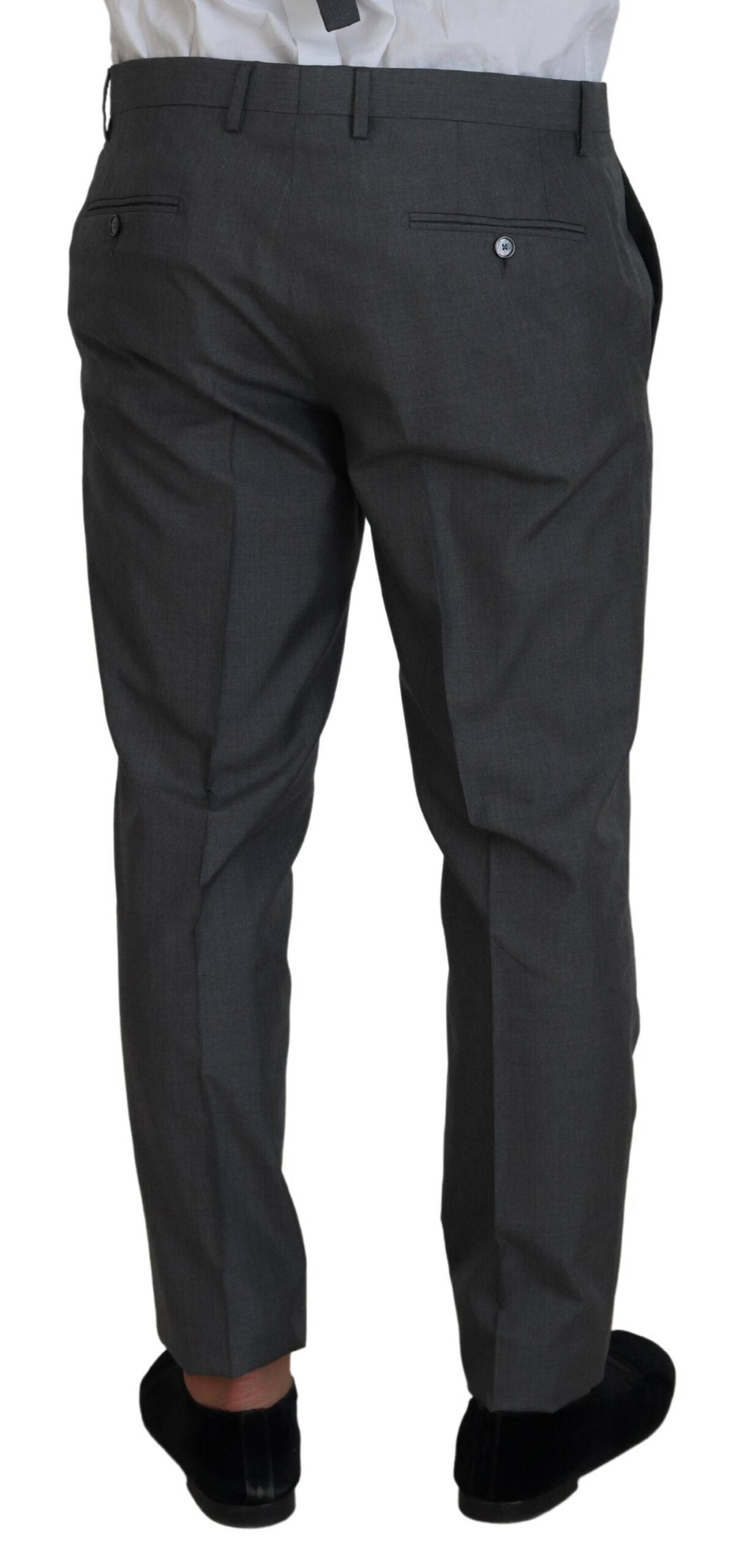 Dolce & Gabbana Gray MARTINI 3 Piece Slim Fit Men's Suit