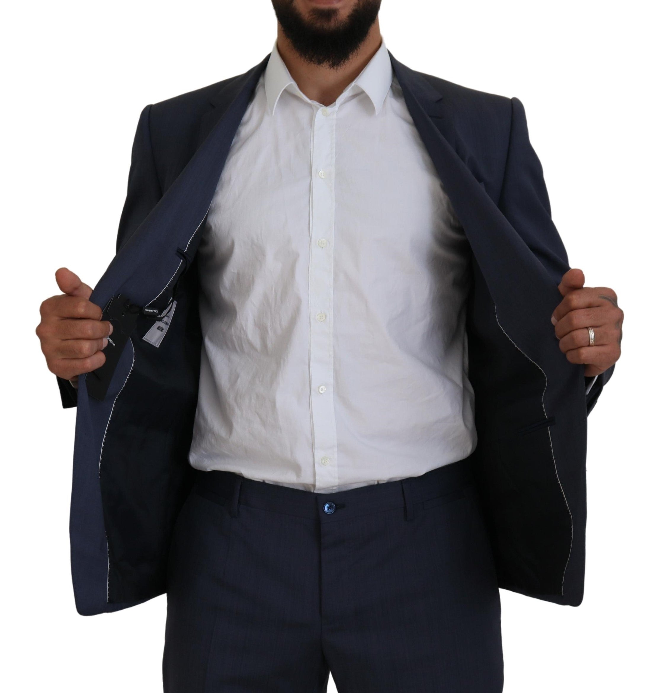 Dolce & Gabbana Elegant Blue Martini Men's Slim Fit Men's Suit