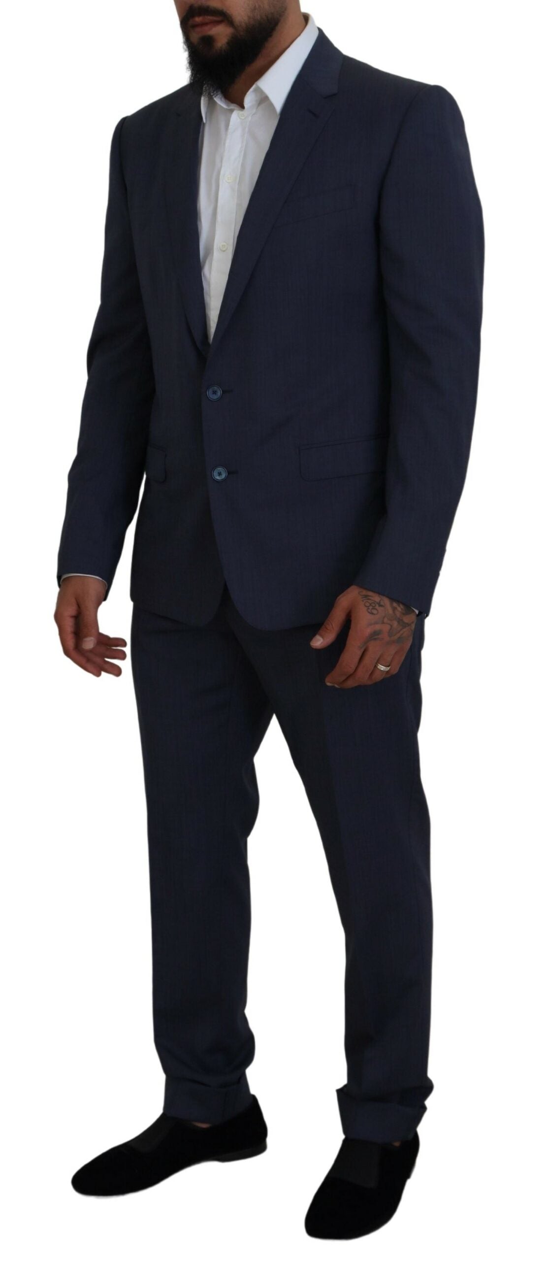 Dolce & Gabbana Elegant Blue Martini Men's Slim Fit Men's Suit