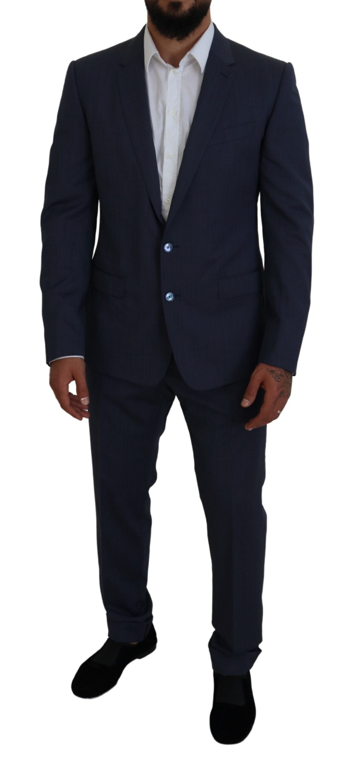 Dolce & Gabbana Elegant Blue Martini Men's Slim Fit Men's Suit