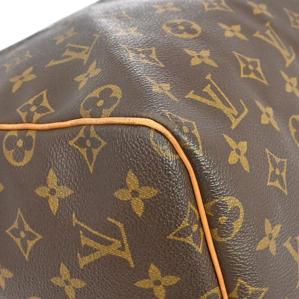 Louis Vuitton Keepall Monogram Brown Canvas Travel Bag Bag (Pre-Owned)