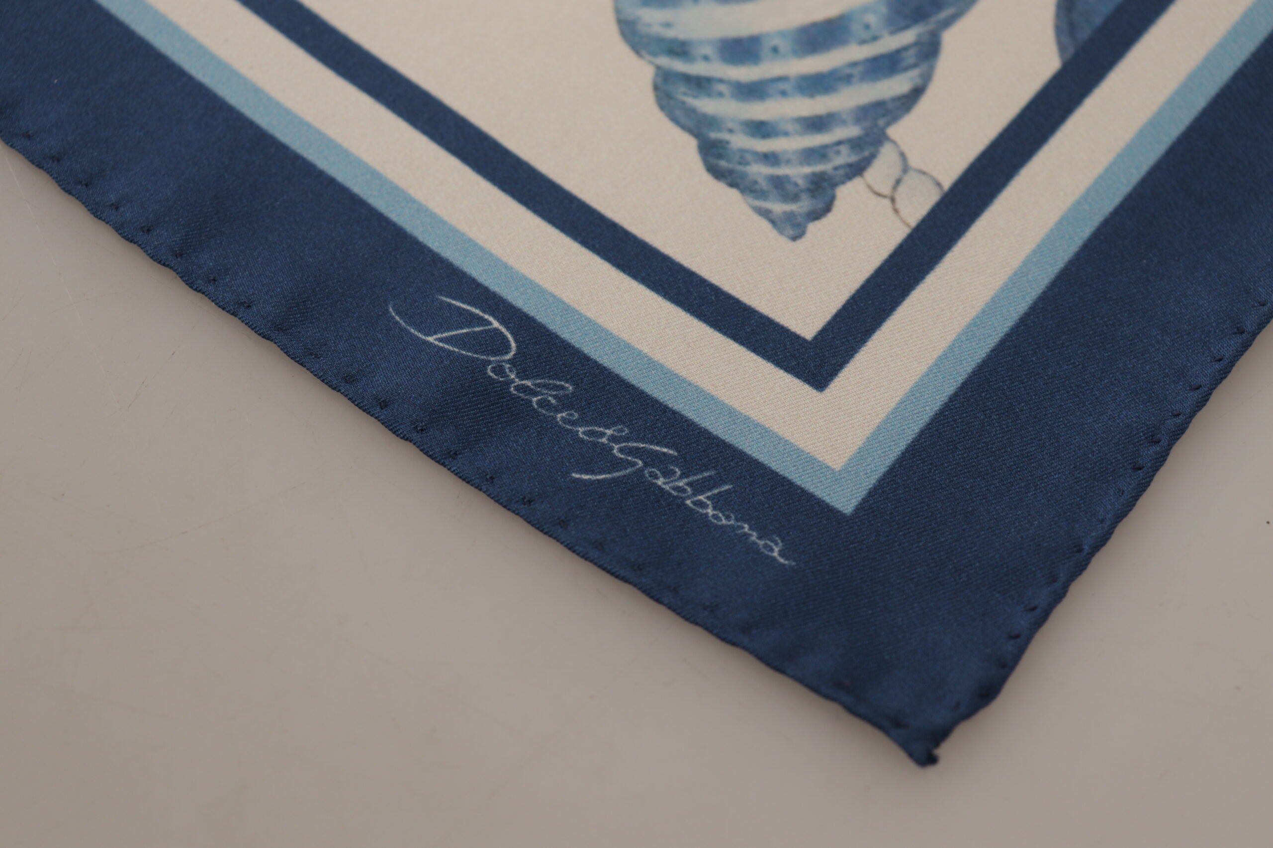 Dolce & Gabbana Elegant Blue Silk Men's Square Men's Scarf