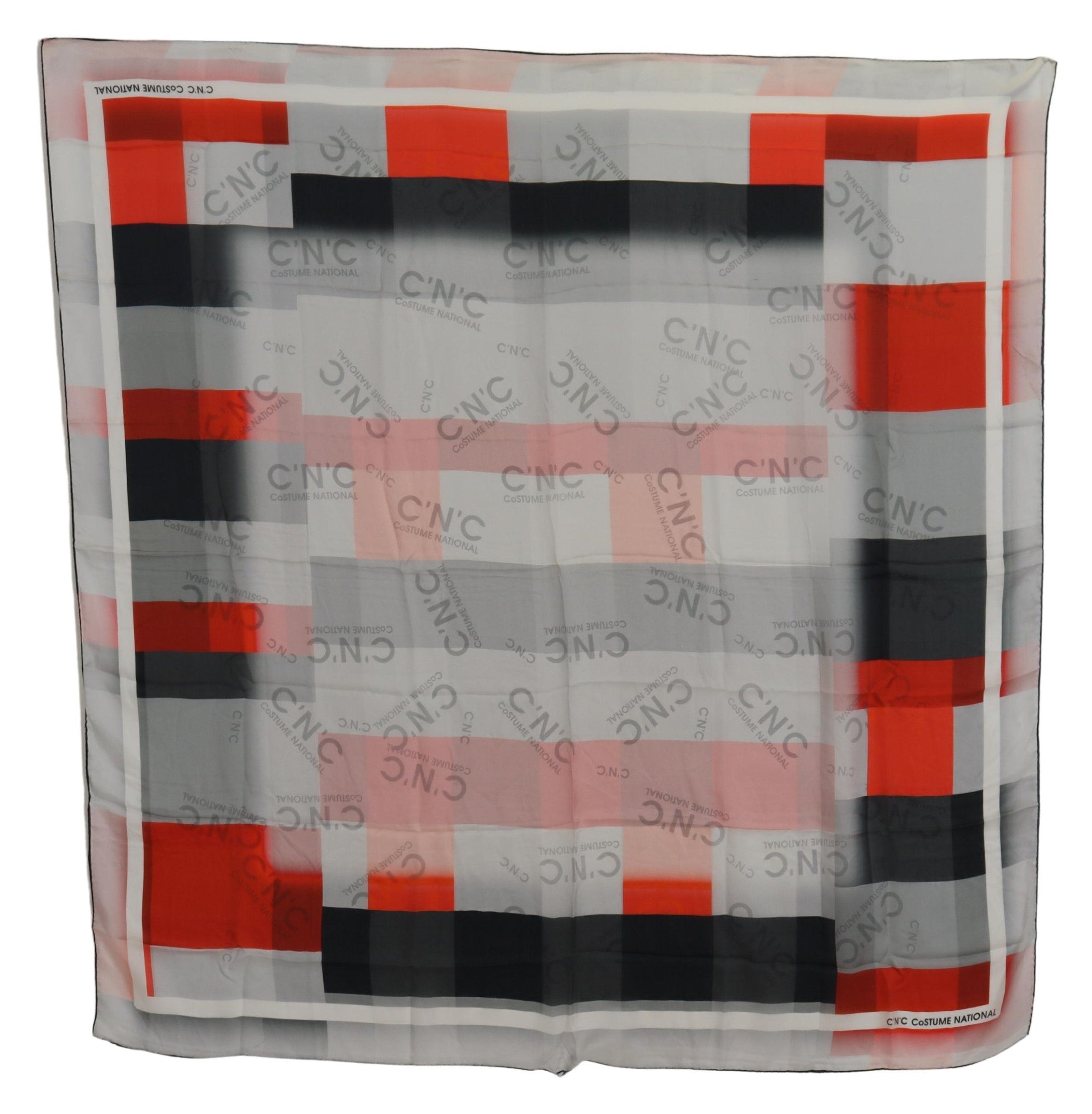 Costume National Elegant Checkered Silk Women's Scarf