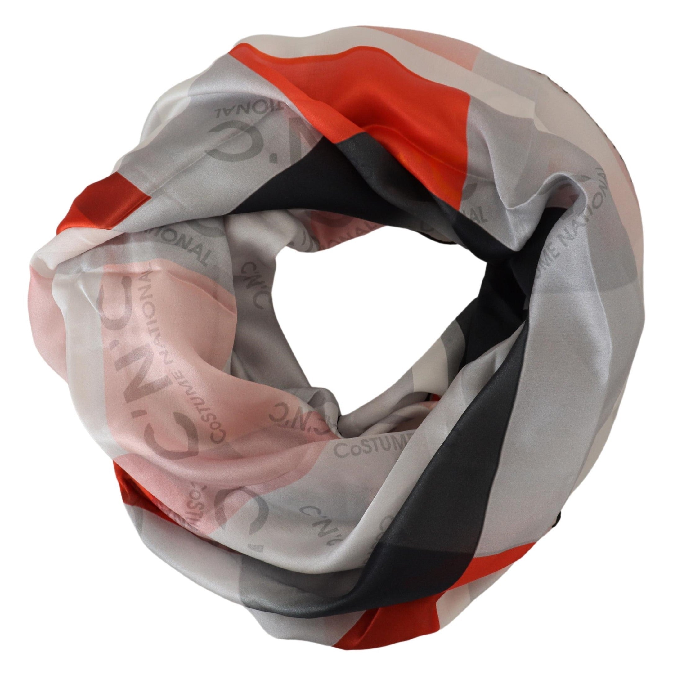 Costume National Elegant Checkered Silk Women's Scarf