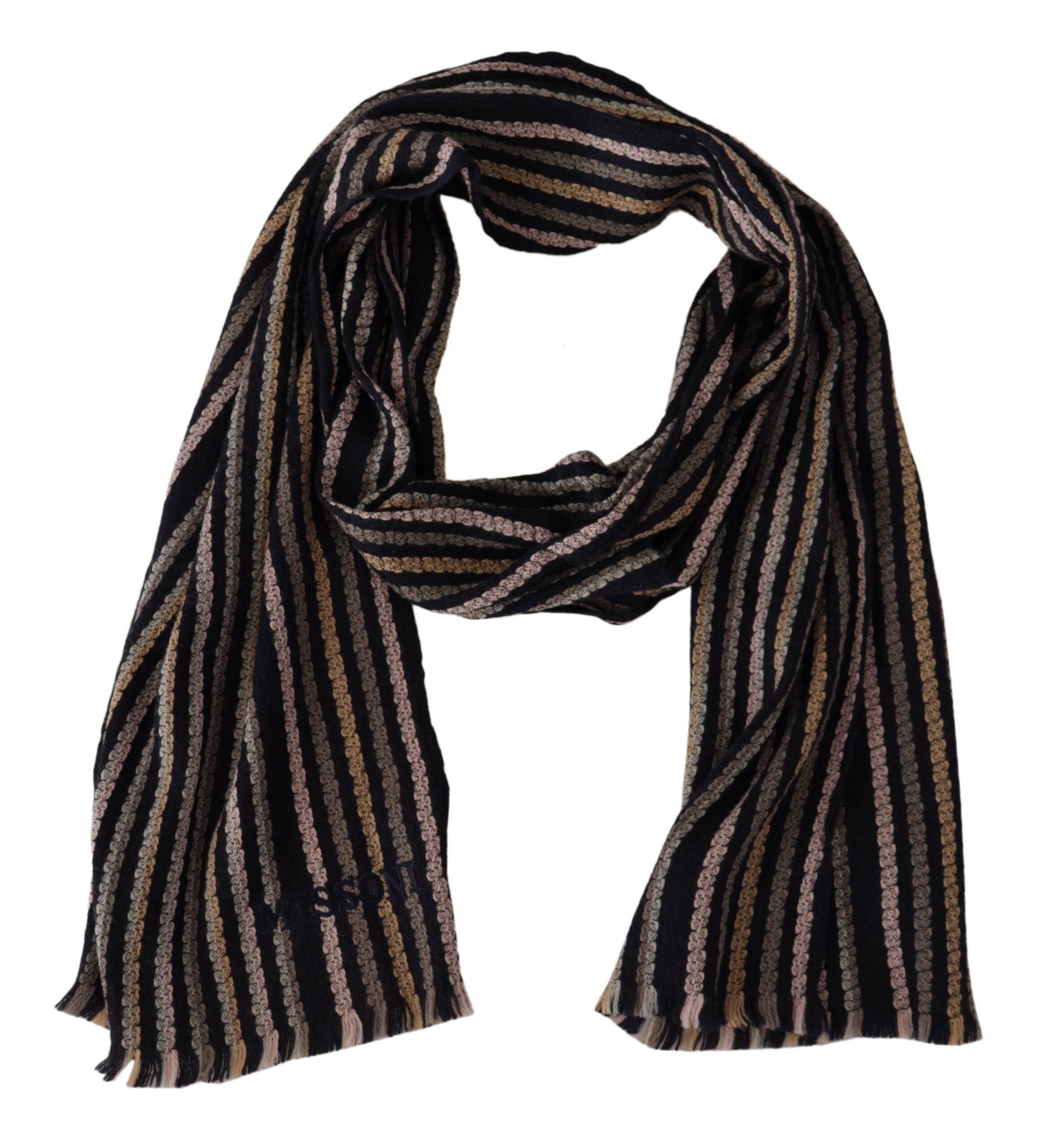 Missoni Authentic Multicolor Wool Mens Men's Scarf