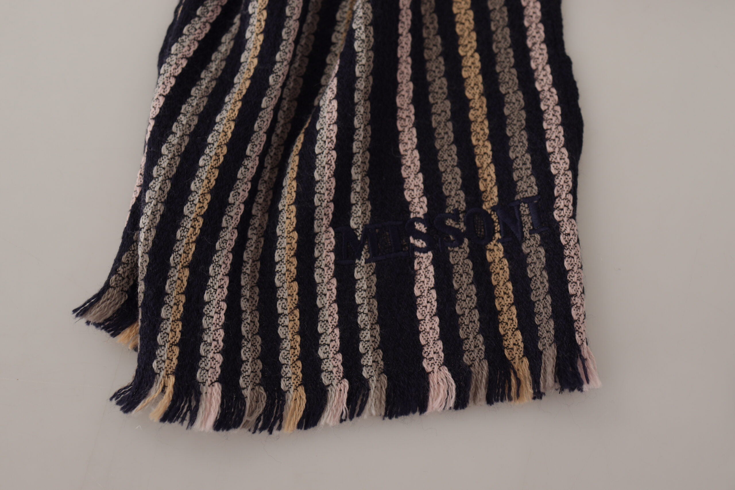 Missoni Authentic Multicolor Wool Mens Men's Scarf