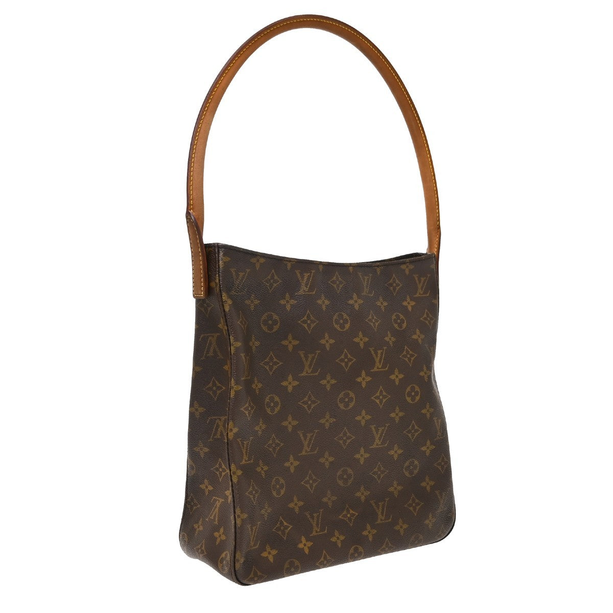 Louis Vuitton Looping Monogram Canvas Brown Canvas Handbag (Pre-Owned)
