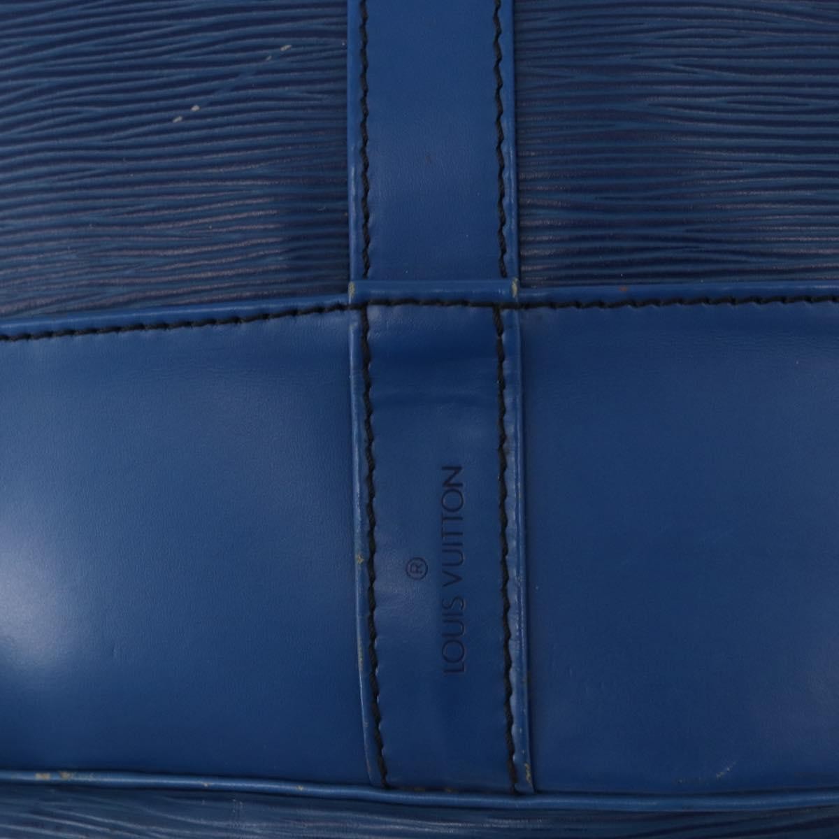 Louis Vuitton Randonnée Epi Blue Leather Backpack Bag (Pre-Owned)