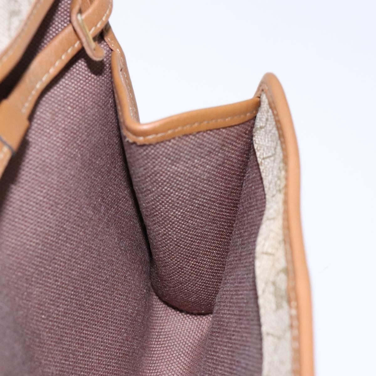 Christian Dior Vintage Honeycomb Flap Coated Canvas Beige Pvc Wallets Accessory (Pre-Owned)