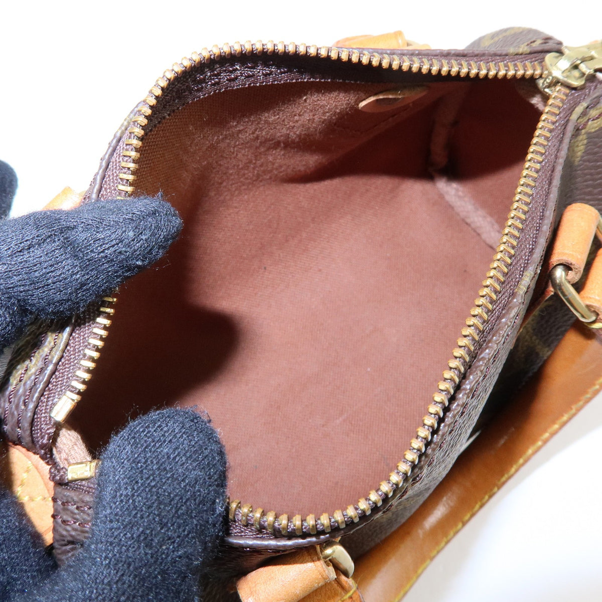 Louis Vuitton Speedy Mini Hl Monogram Canvas Brown Canvas Handbag (Pre-Owned)