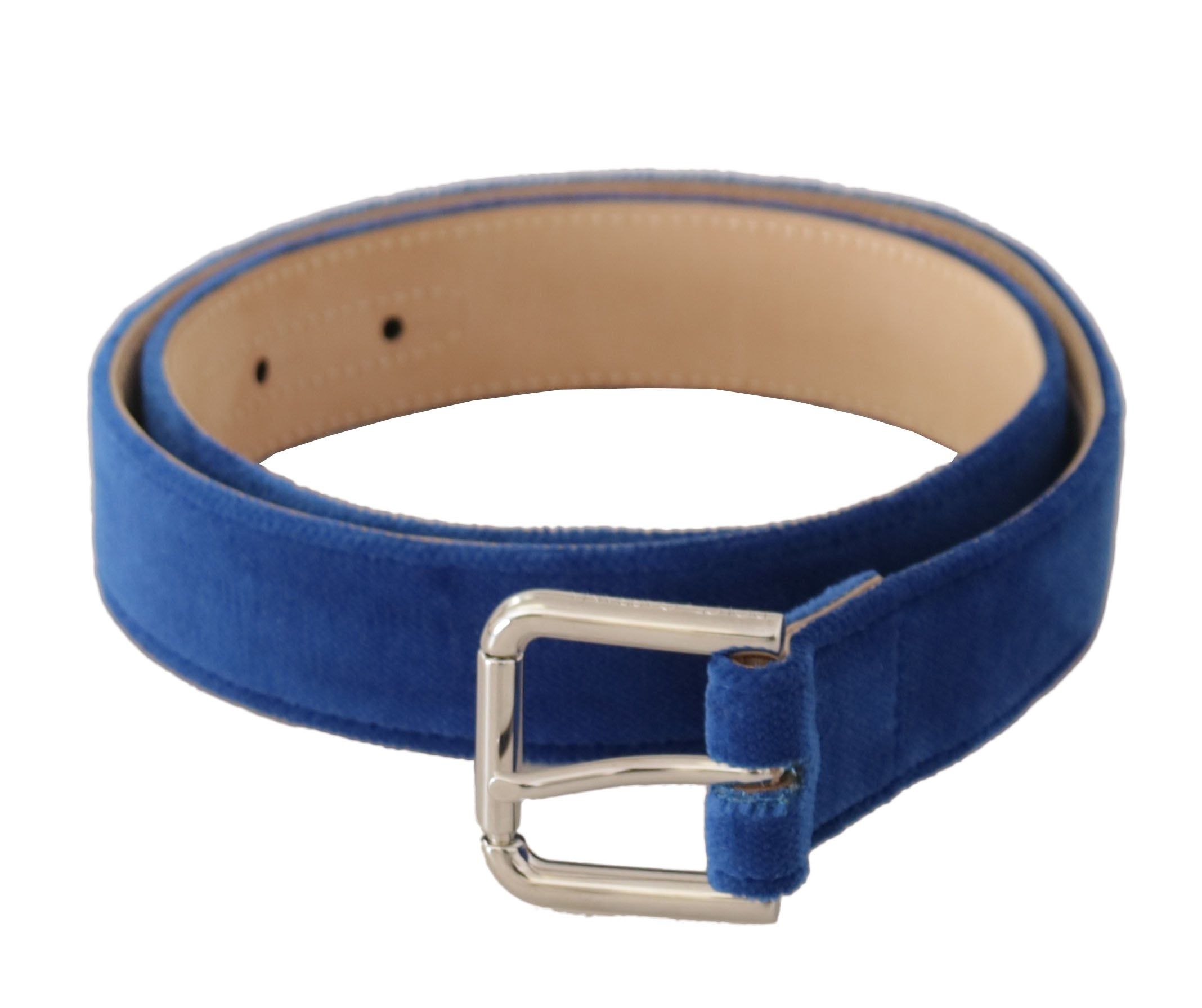 Dolce & Gabbana Elegant Velvet Metal-Logo Women's Belt