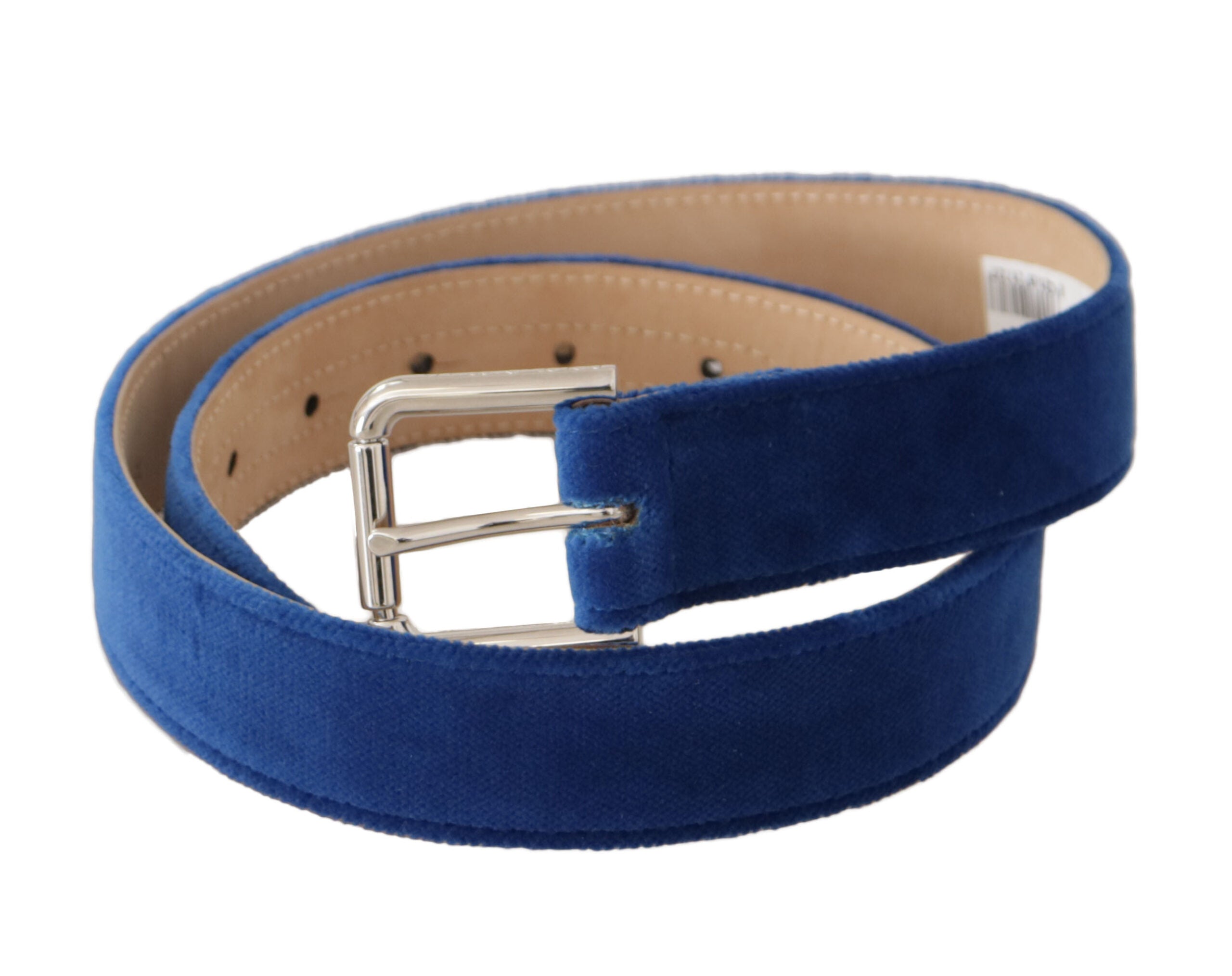 Dolce & Gabbana Elegant Velvet Metal-Logo Women's Belt