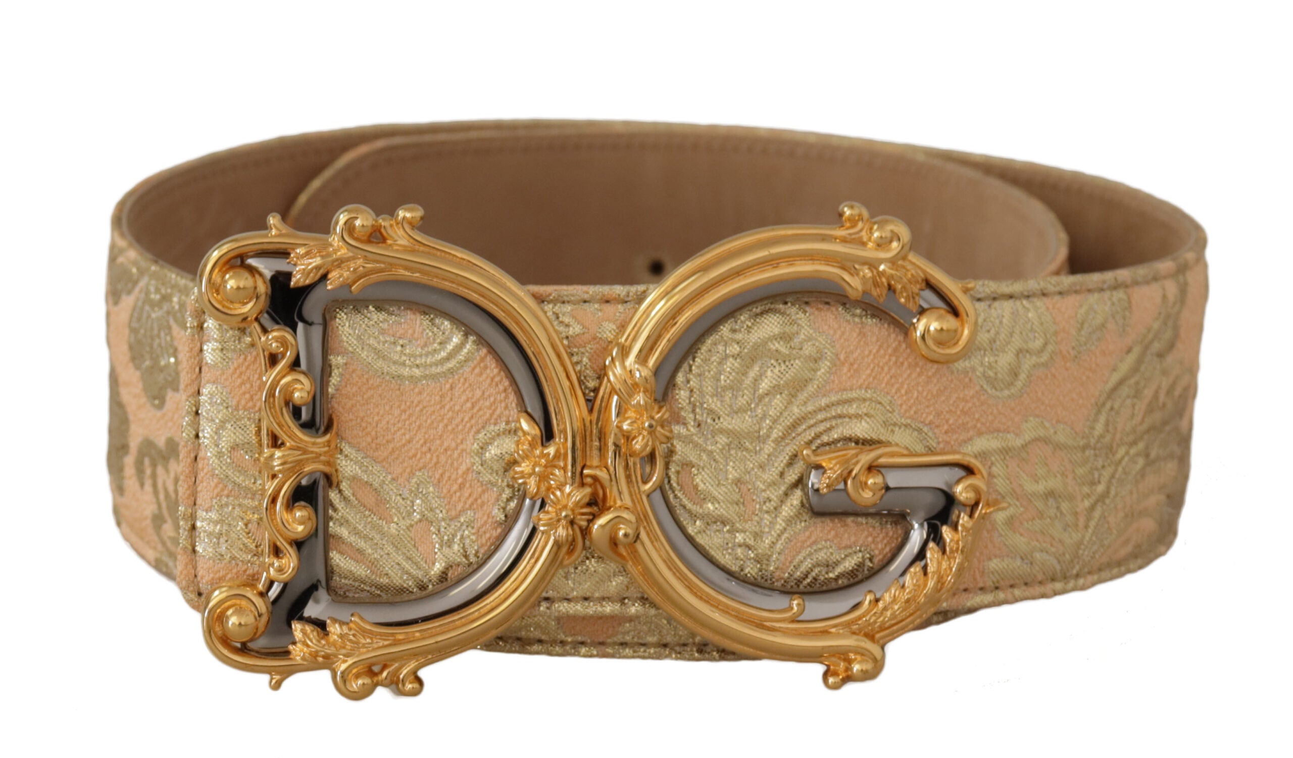 Dolce & Gabbana Elegant Leather Belt with Logo Women's Buckle