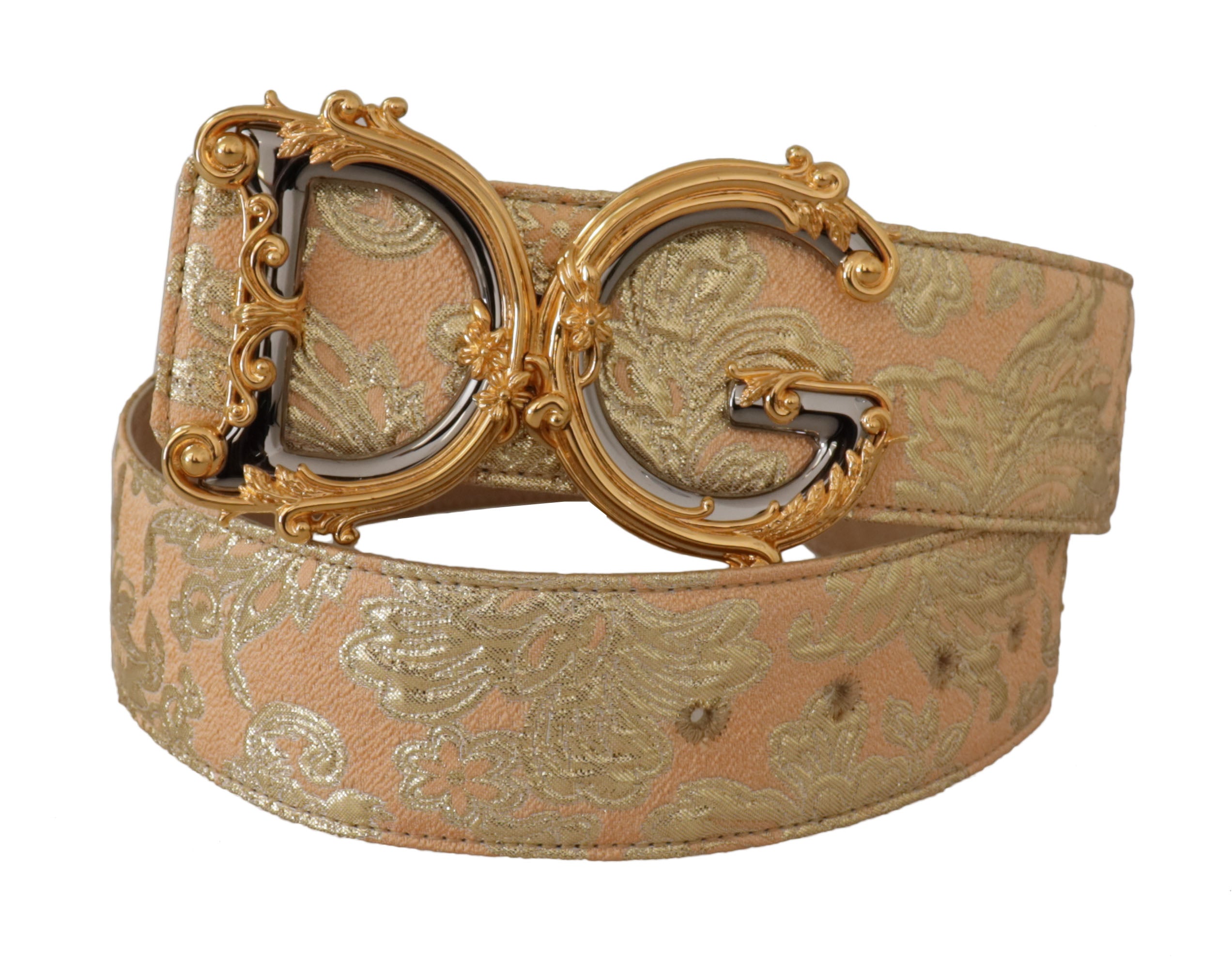 Dolce & Gabbana Elegant Leather Belt with Logo Women's Buckle