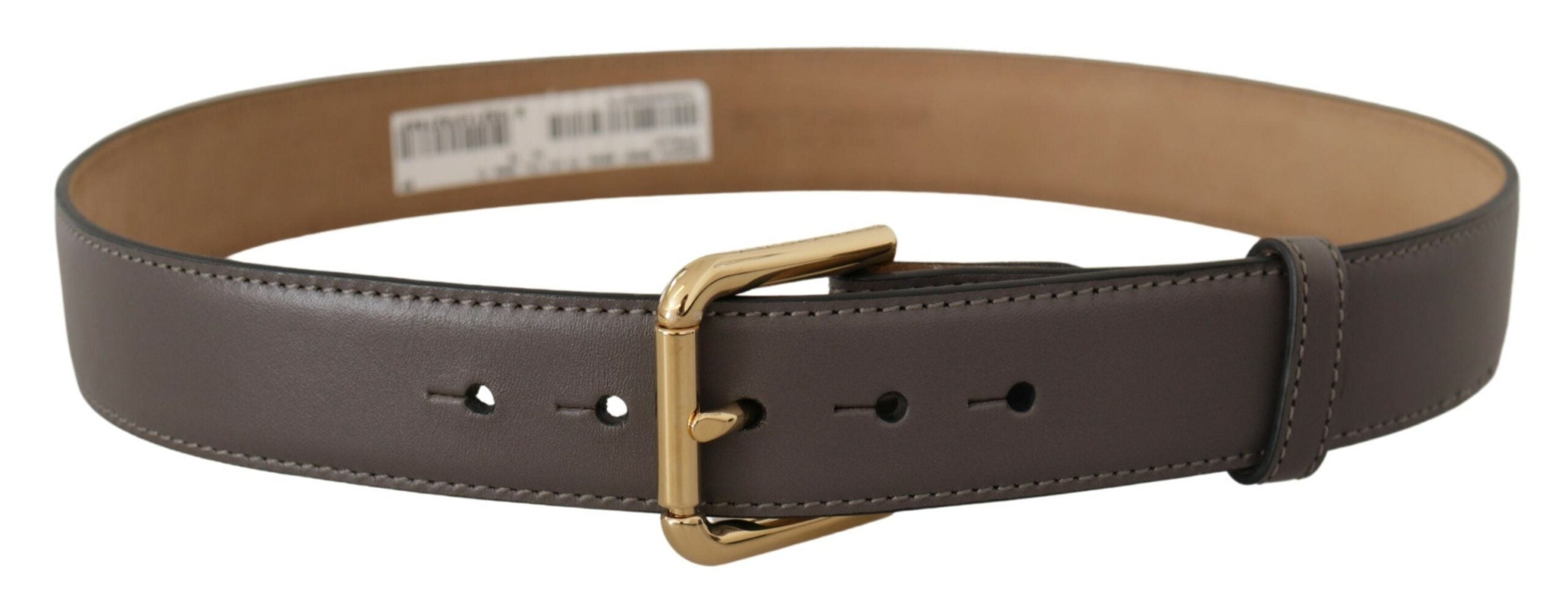 Dolce & Gabbana Elegant Engraved Buckle Leather Women's Belt